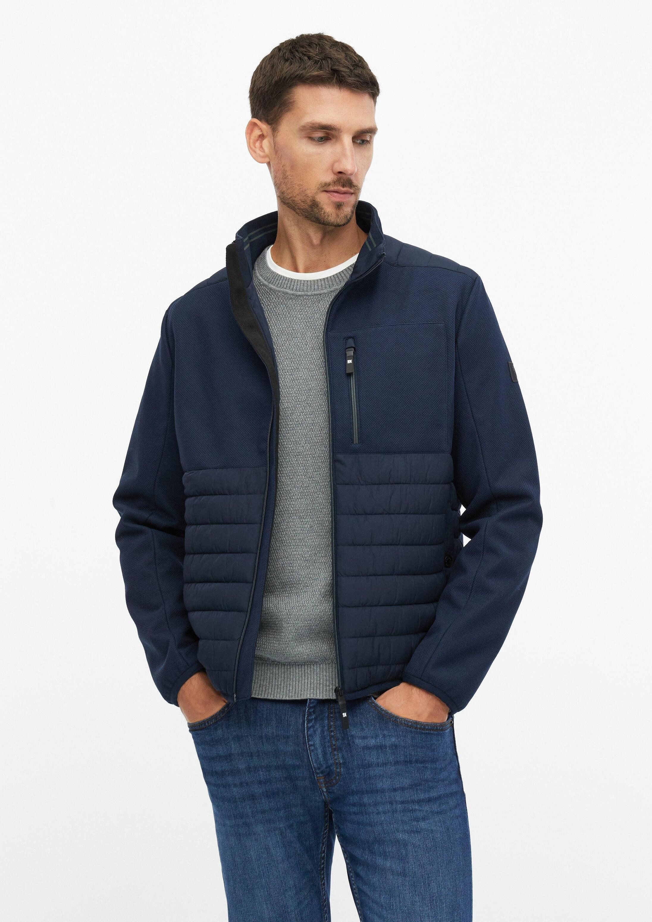 s.Oliver Funktionsjacke Outdoor-Jacke Leicht wattierte Jacke im Fabricmix mit sportiven Details