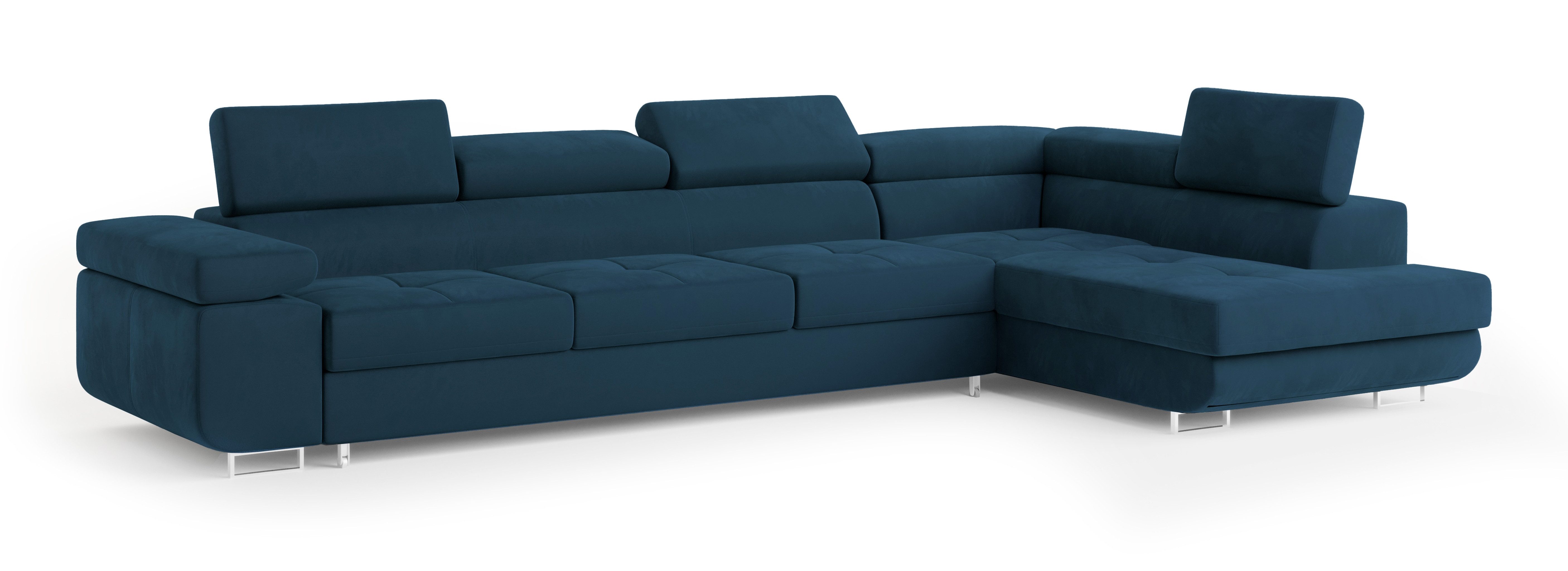 Masseno Ecksofa VICENTE mit Schlaffunktion L-Form, Sofa mit Bettkasten günstig online kaufen