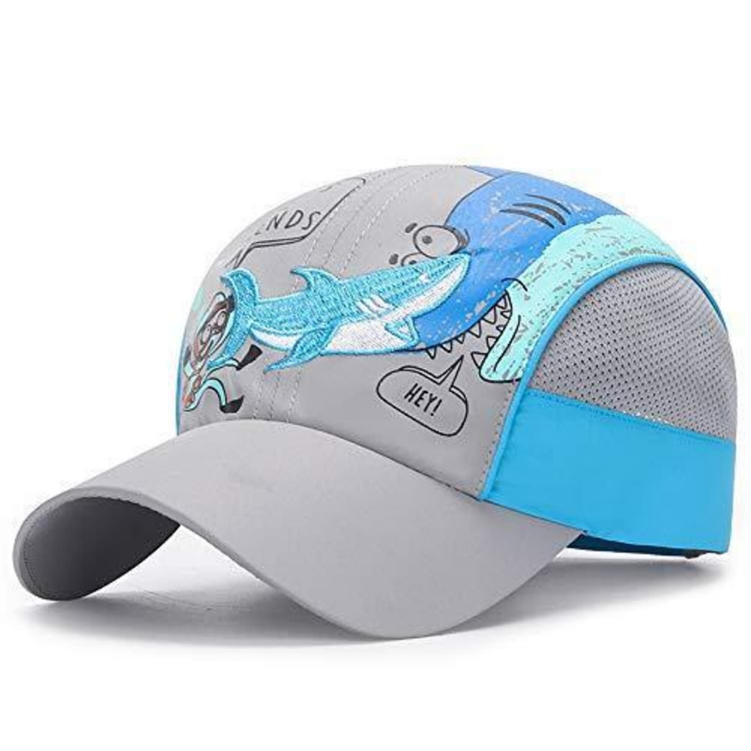 LuxusKollektion Baseball Cap Baseballmütze Junge Mädchen Kinder Verstellbar Snapback 52-54 Grau A