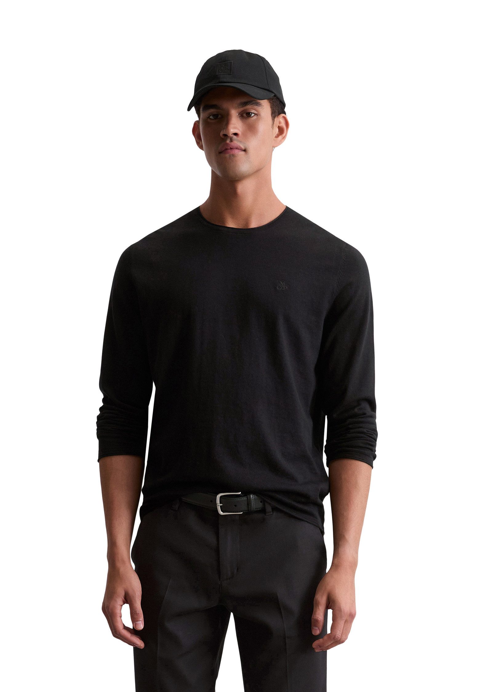 Marc O'Polo Rundhalspullover aus Bio-Baumwoll-Kaschmir-Mix günstig online kaufen