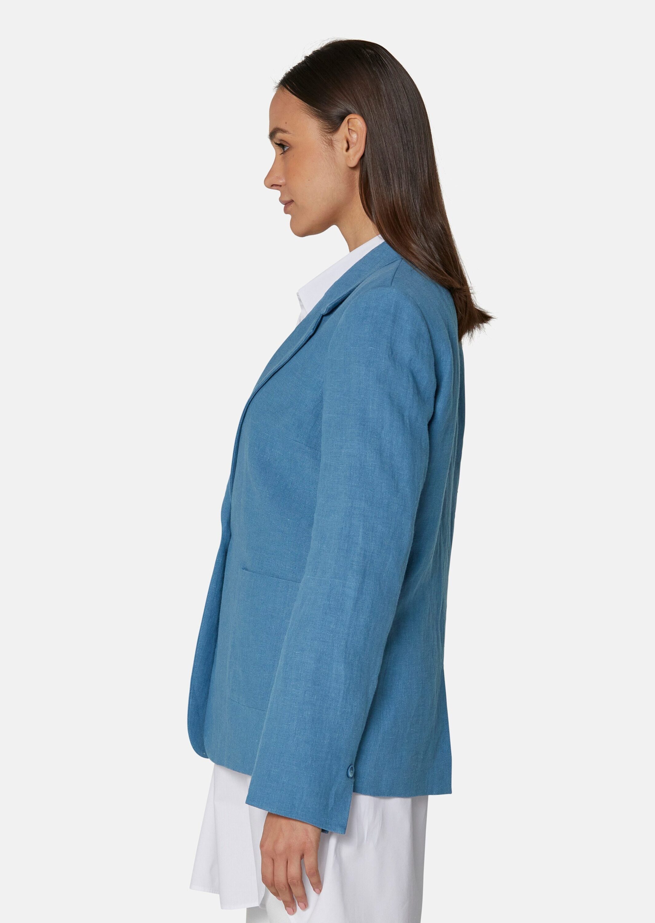MADELEINE Kurzblazer Leinenblazer in Boxy-Form