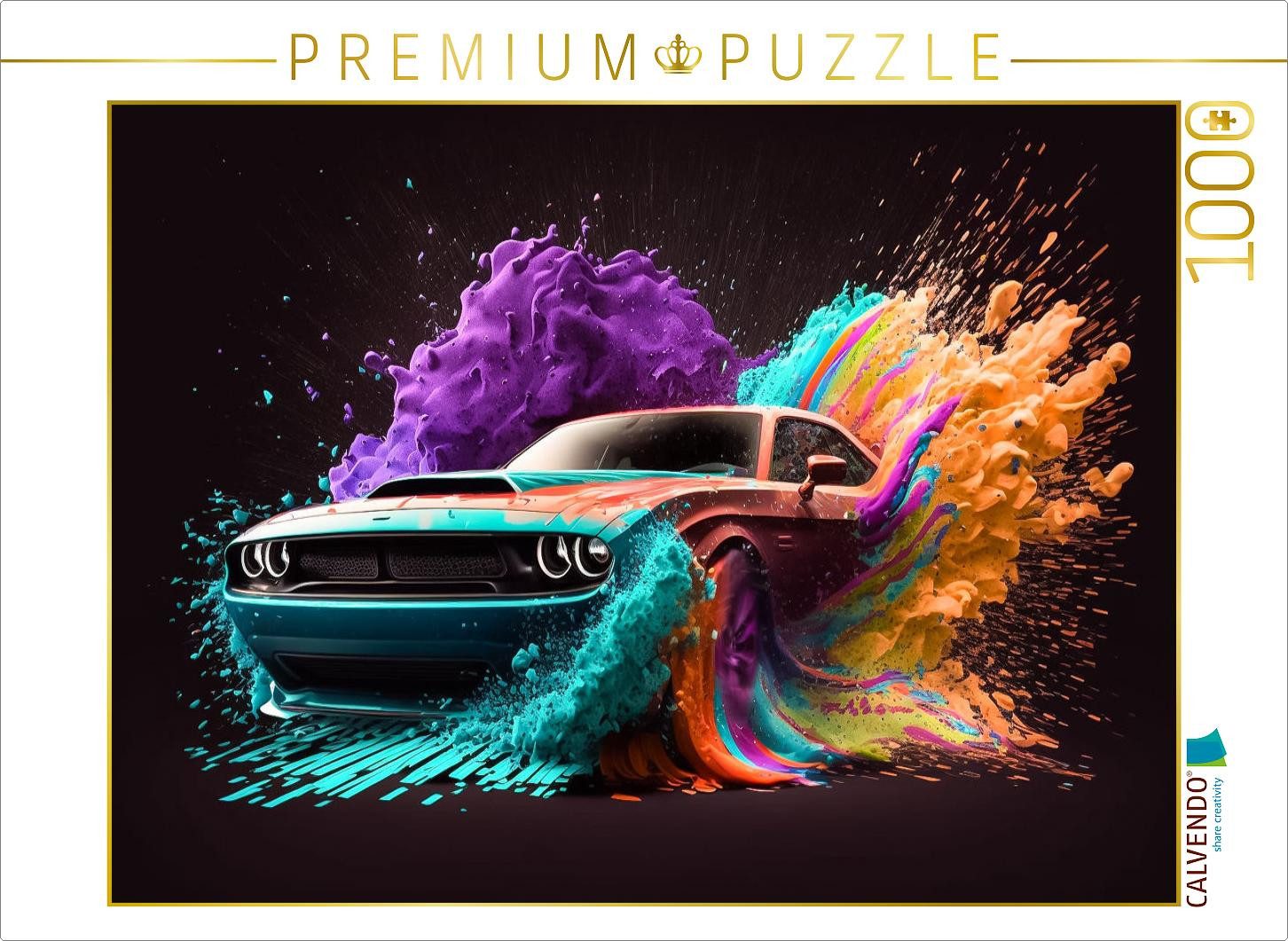 CALVENDO Puzzle CALVENDO Puzzle Dodge Challenger, 1000 Teile Lege-Größe 64x48cm Foto-, 1000 Puzzleteile