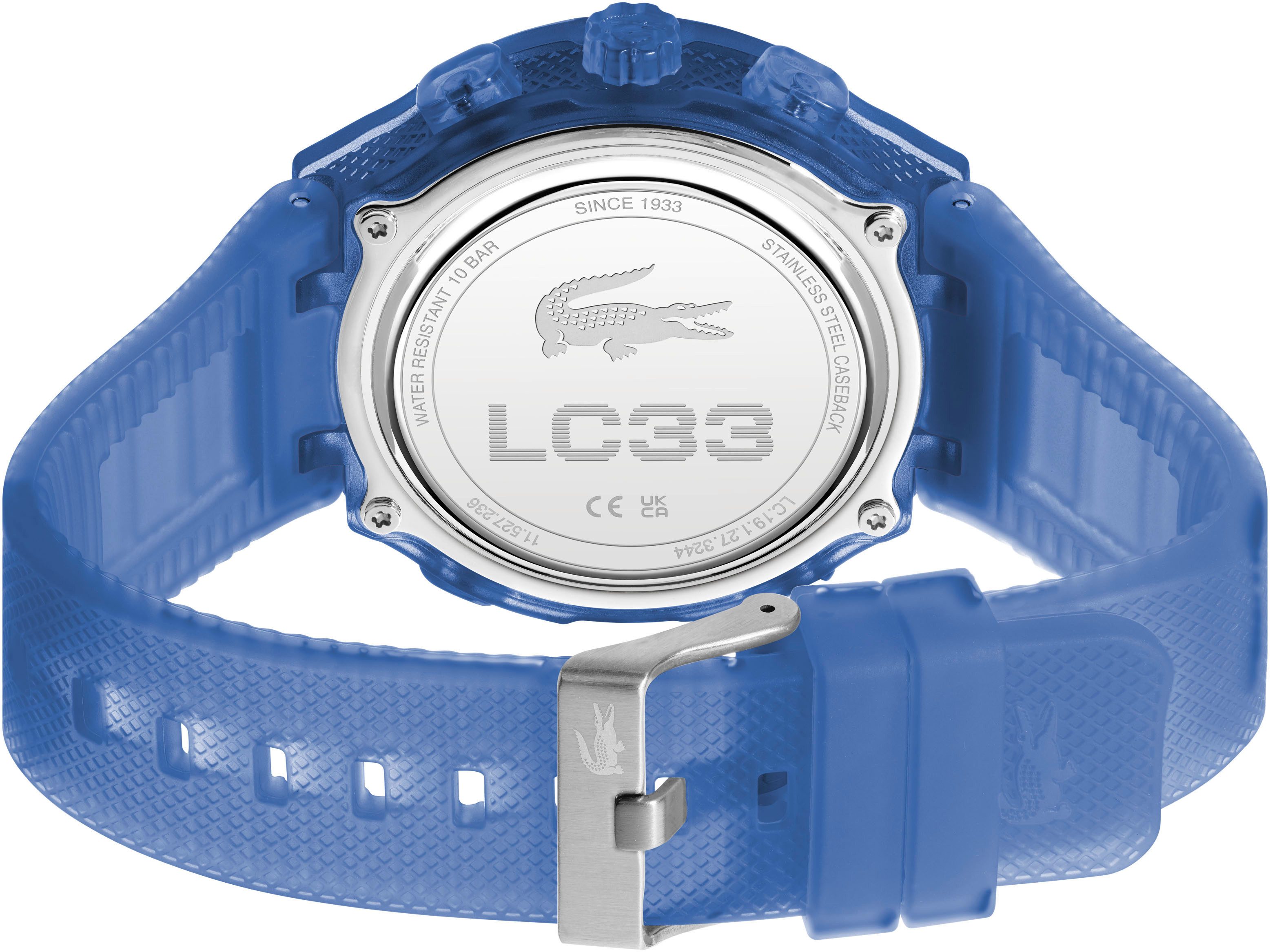 Lacoste Chronograph LC33 2011429, Armbanduhr, Quarzuhr, Herren, analog, digital, Stoppfunktion