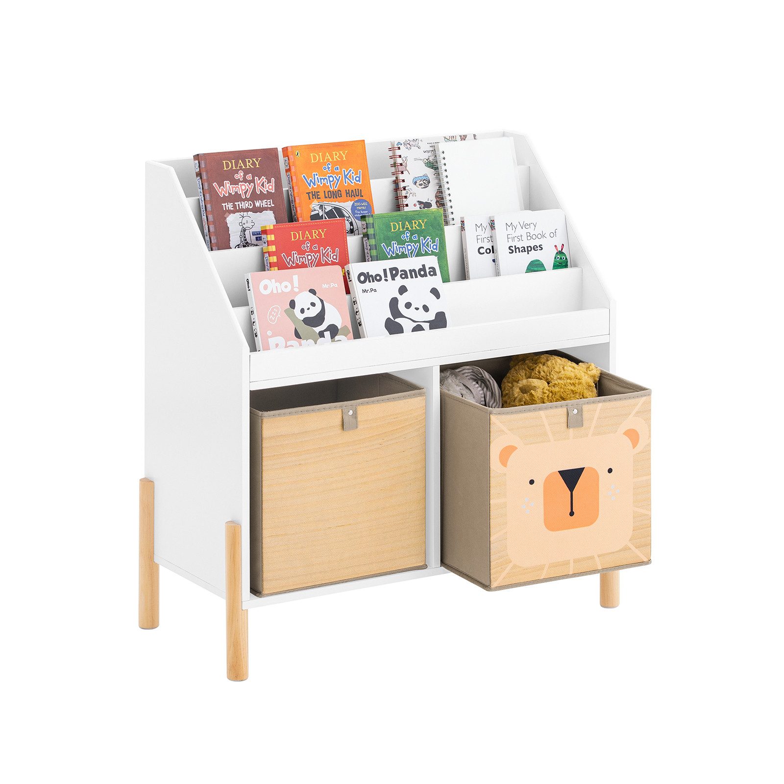 SoBuy Kinderregal KMB115, Bücherregal mit 4 günstig online kaufen