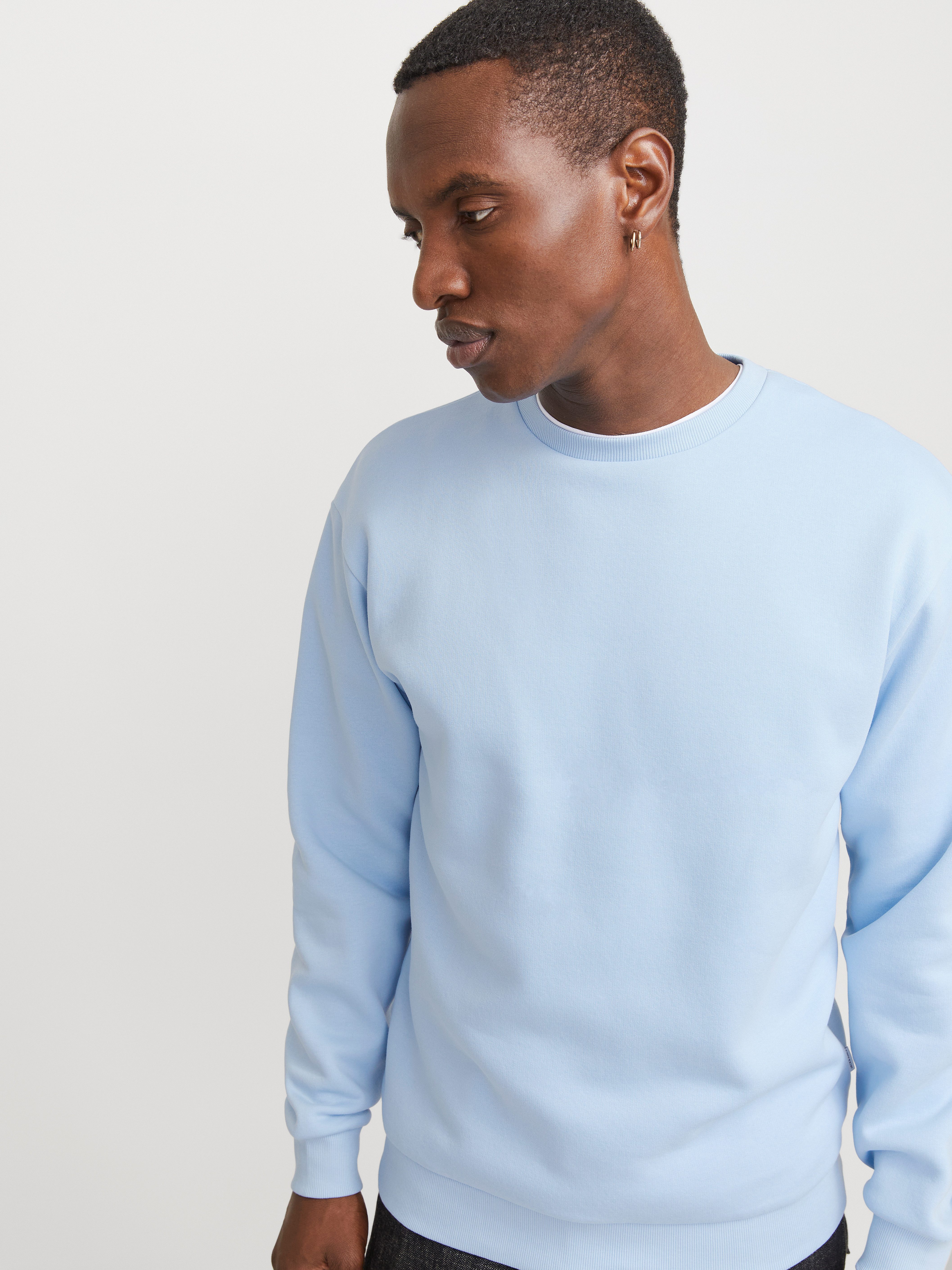 Jack & Jones Sweatshirt "JJEBRADLEY mit Rippbündchen für Alltag und Freizei günstig online kaufen