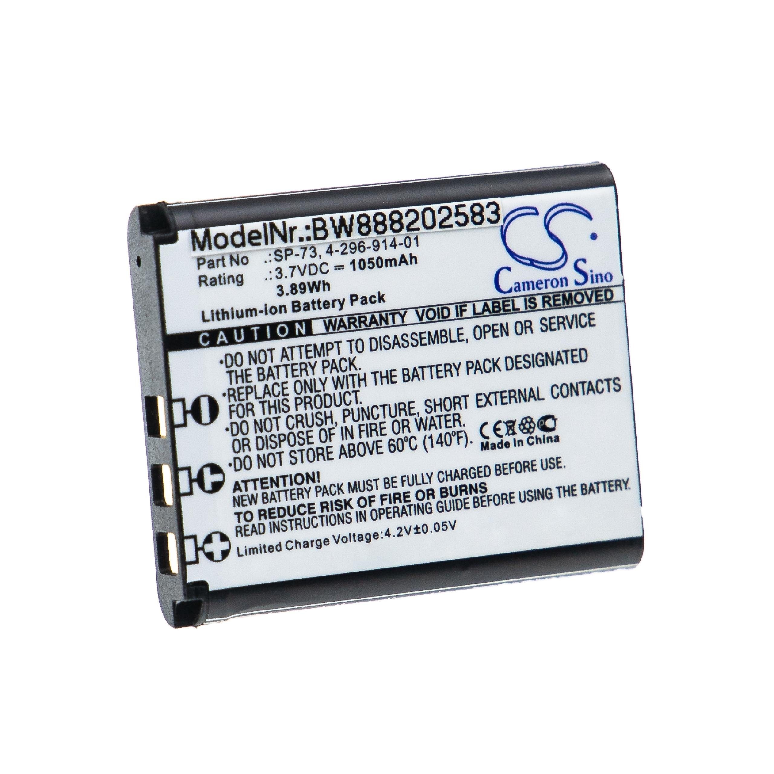 vhbw kompatibel mit Sony WH-1000XM2 Akku Li-Ion 1050 mAh (3,7 V)