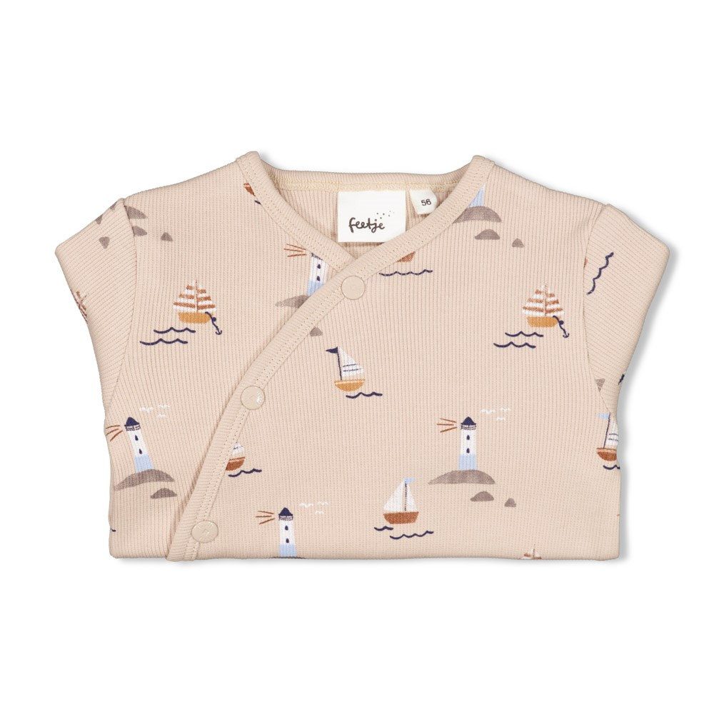 Feetje Pyjama Feetje Baby Jungen Strampler Strampelanzug Schlafanzug Krempelfuß (1 tlg)