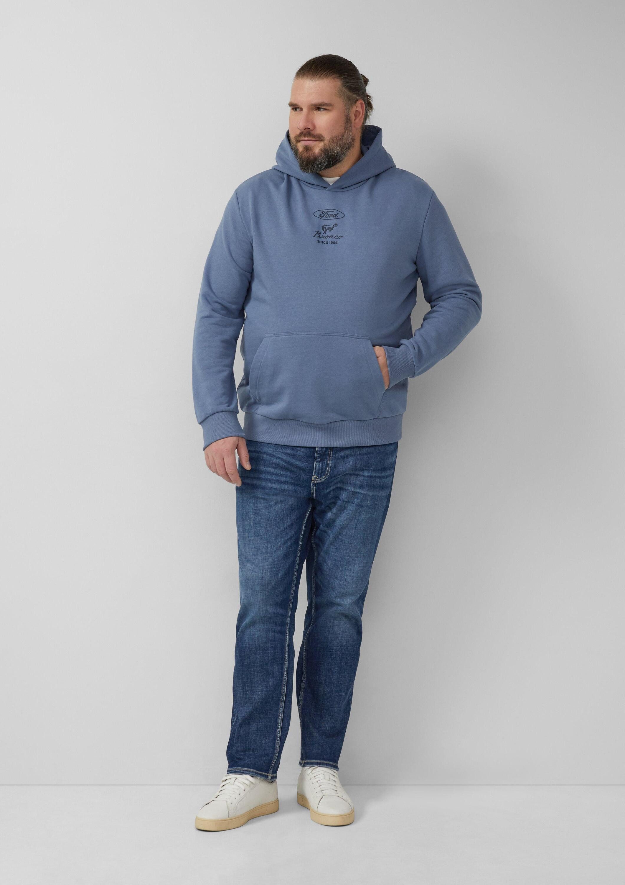 s.Oliver Sweatshirt Sweatshirt Softer Hoodie im Relaxed Fit mit Artwork