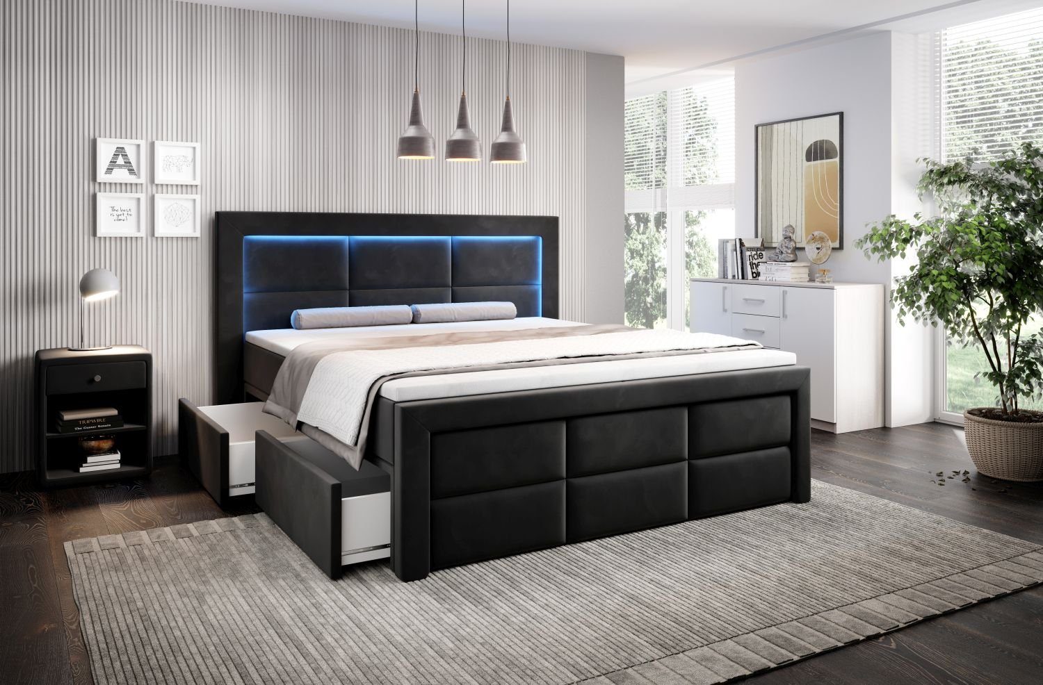 Lukas Möbel Boxspringbett Boxspringbett Aston mit günstig online kaufen