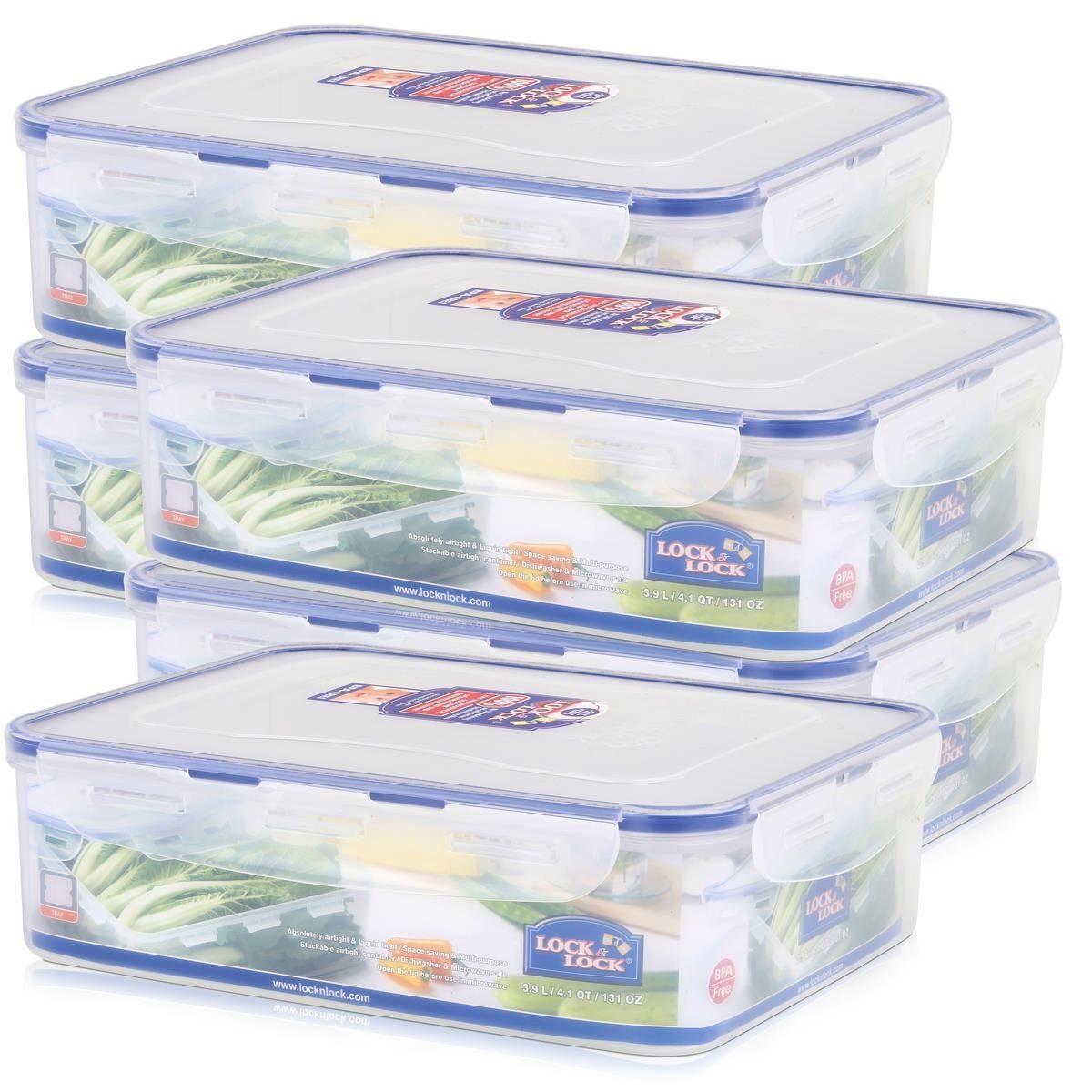 LOCK & LOCK Vorratsdose »Lock&Lock HPL834 Multifunktionsbox 3,9L Luft und Wasserdicht (5er