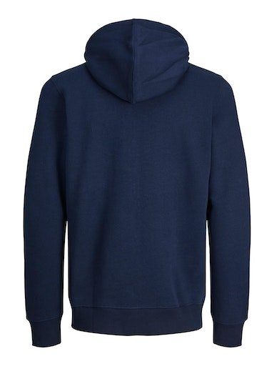 Jack & Jones Kapuzensweatjacke JJEBRADLEY mit Kapuze, ideal für kalte Jahreszeit Materialmix, relaxed fit