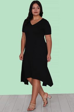 Modabout Abendkleid Damen Midikleid Sommerkleid für große Größen - NELB0008Y6147SYH (1-tlg)