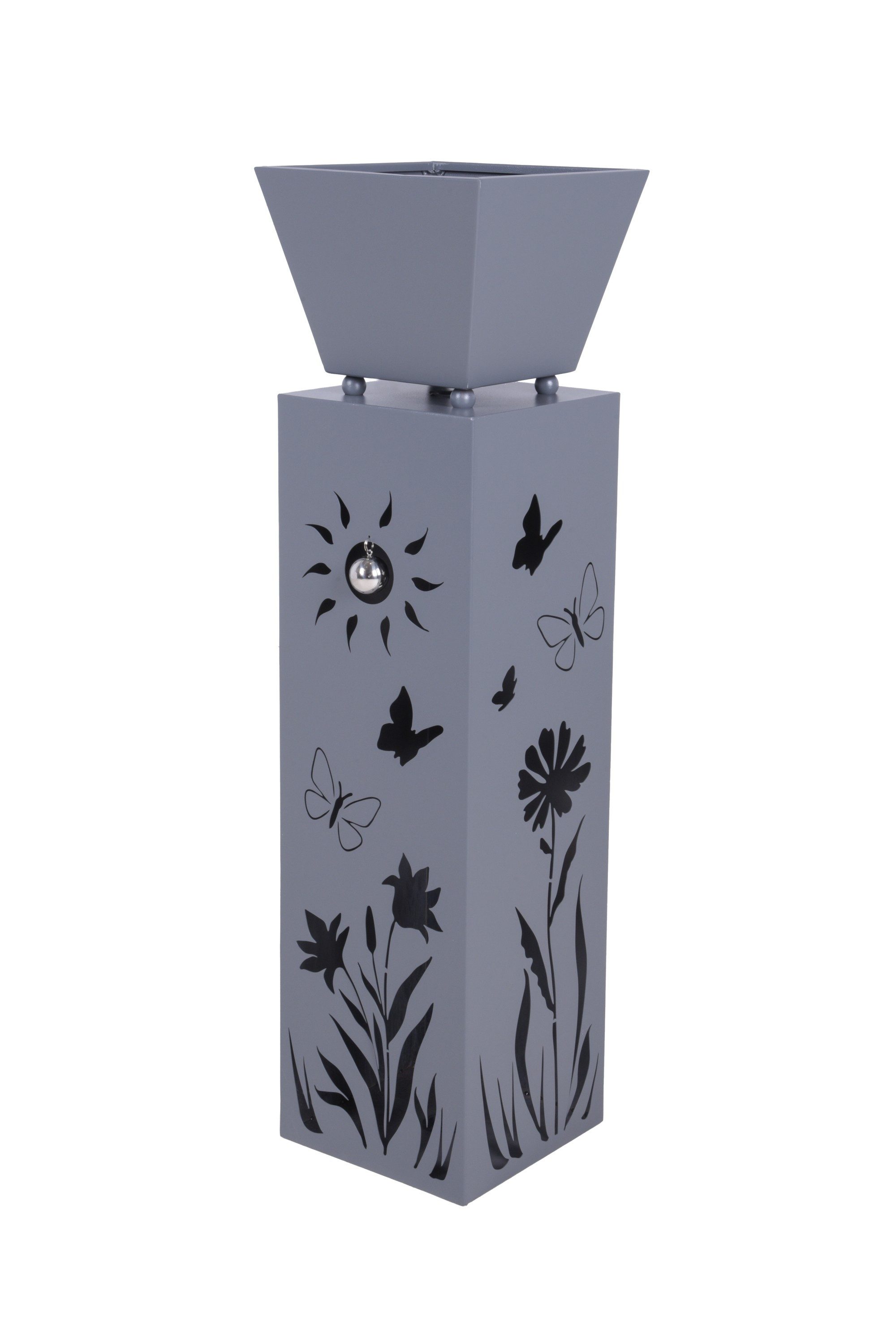 Garden Pleasure Pflanzkübel, Pflanzsäule mit Blumenmotiv günstig online kaufen
