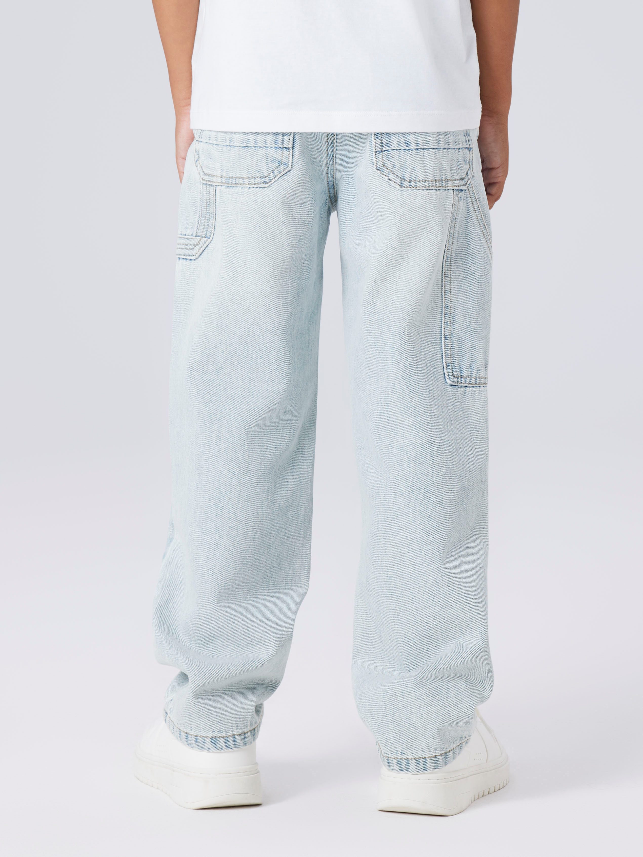 Name It 5-Pocket-Jeans NKMRYAN für Jungen mit geradem Bein und 5-Pocket-Style unifarben, casual, straight fit, Baumwolle, Denim