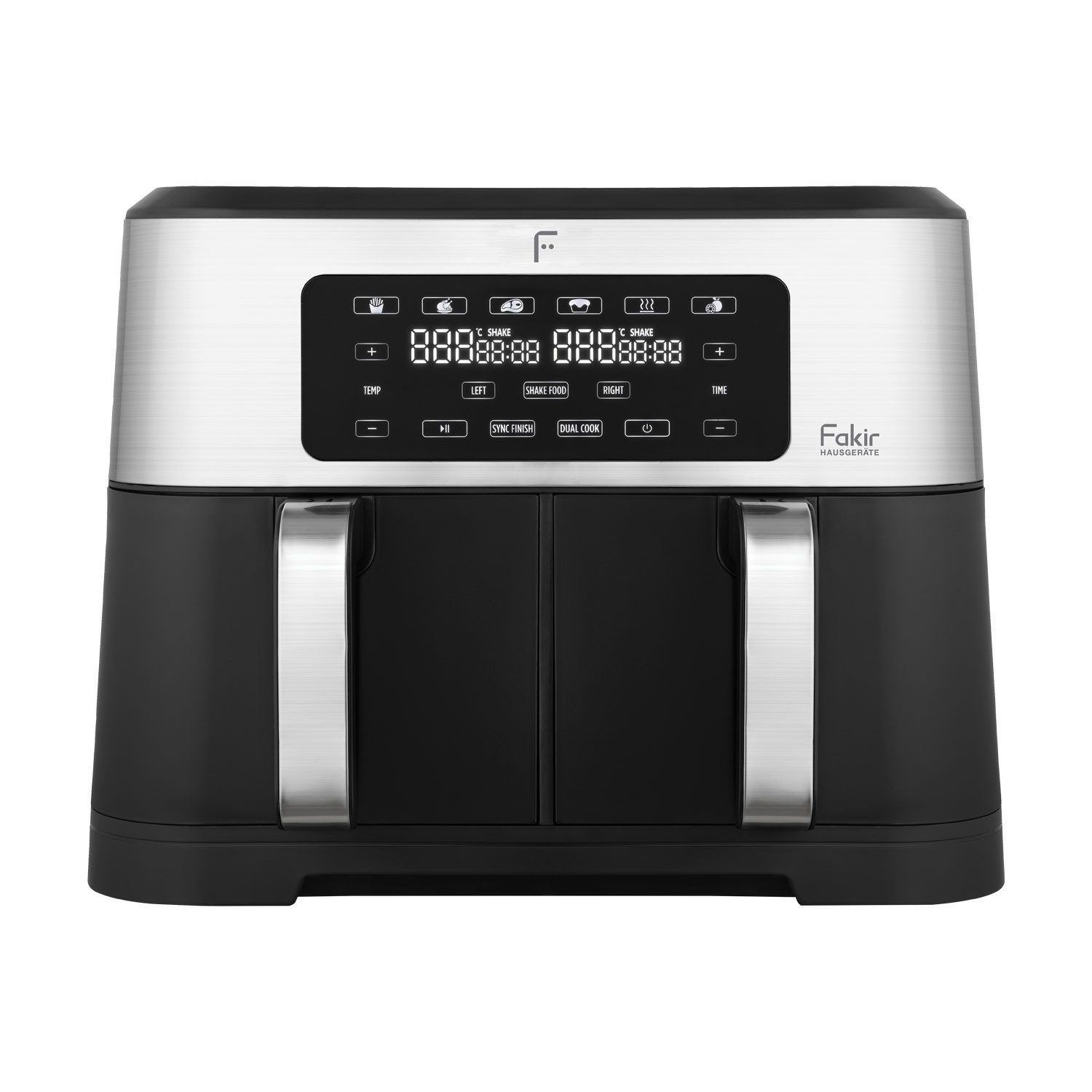 FAKIR Heißluftfritteuse Kunststoff, Metall, 2800 W, Frittieren, Grillen, Backen und Trocknen von Lebensmitteln