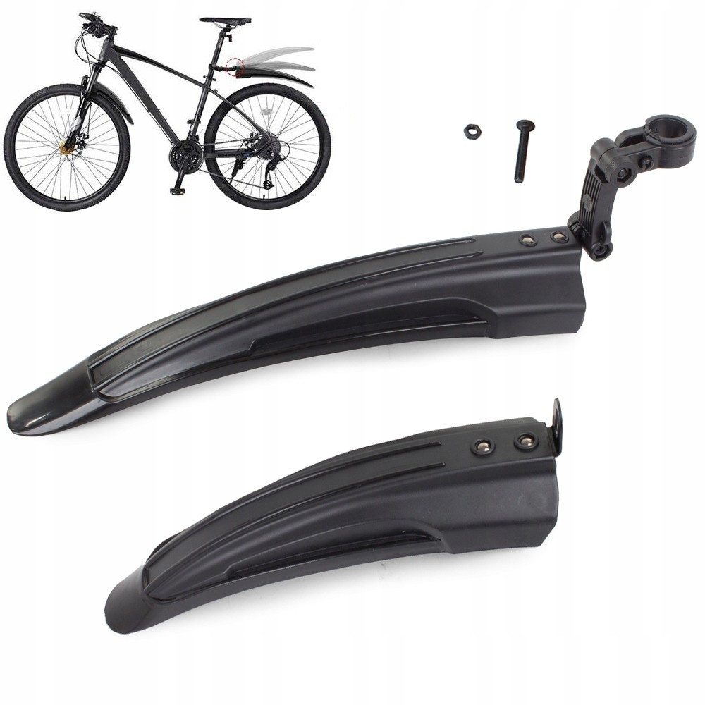 VERK GROUP Schutzblech Fahrrad Schutzblech Set 24-28 Zoll MTB E-Bike Spritzschutz (Set, 2 St), 2er-Set, verstellbares Hinterrad-Schutzblech
