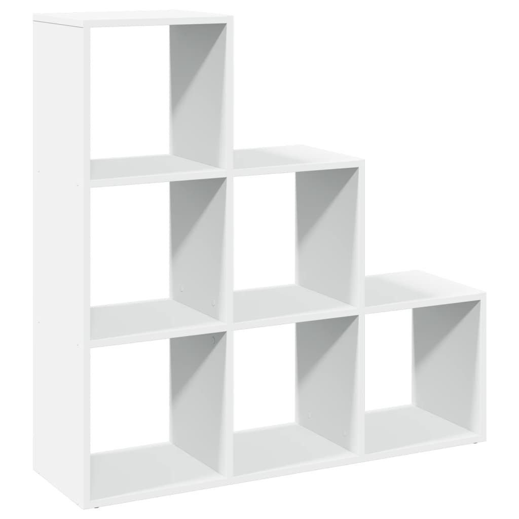 vidaXL Bücherregal Raumteiler-Bücherregal 3 Etagen Weiß 99x29x99 cm Holzwerkstoff, 1-tlg.. € 58,99