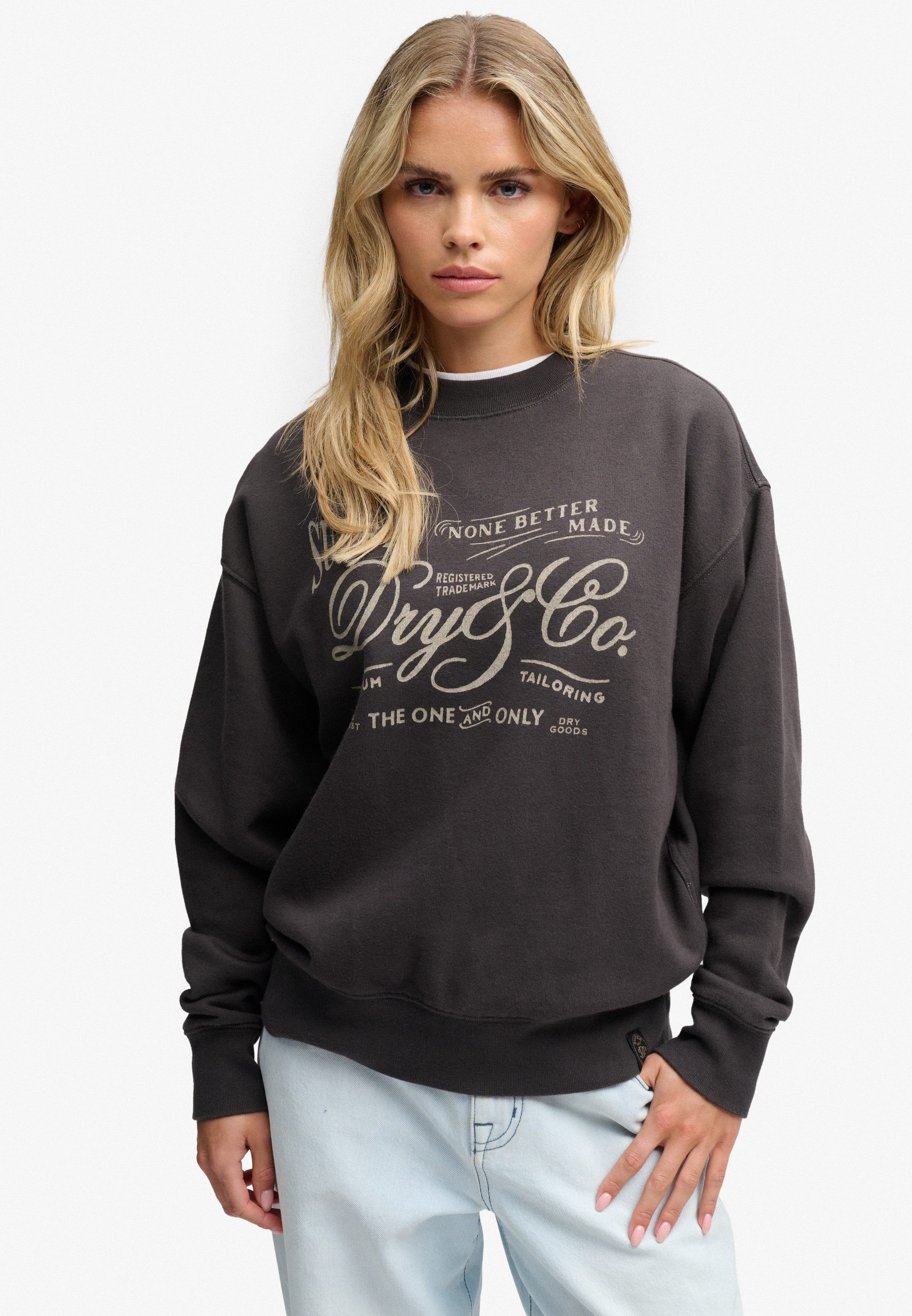 Superdry Sweatshirt VINTAGE WORKWEAR CREW Baumwollmischung, relaxed fit