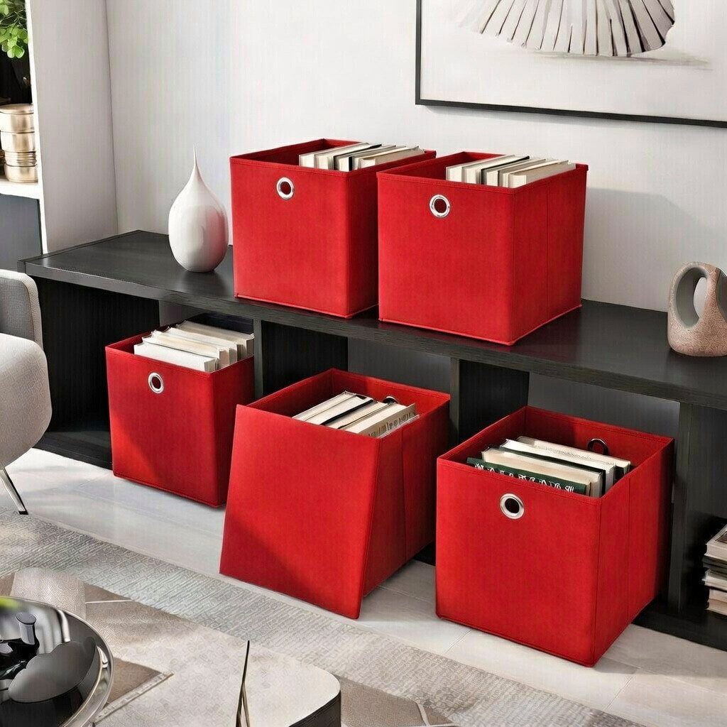 StickandShine Faltbox 2er SET 28 x 28 x 28 cm mit Deckel – perfekt für KALLAX - 19 Farben