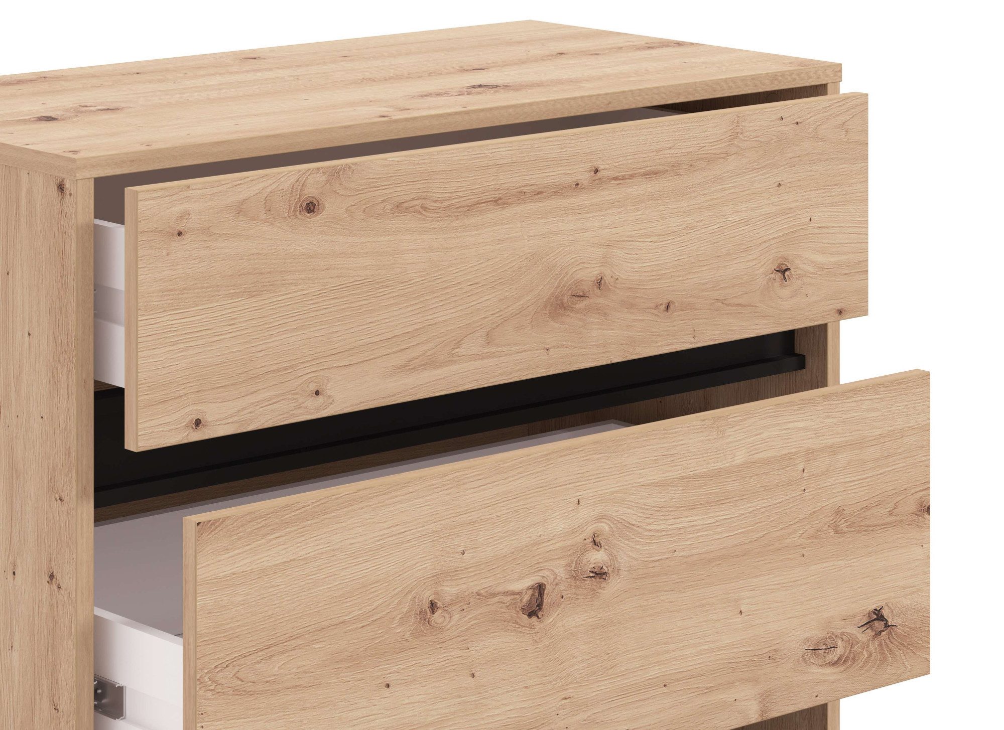 Kommode Marron, Schubkastenkommode, Höhe 90 cm, Breite 80 cm