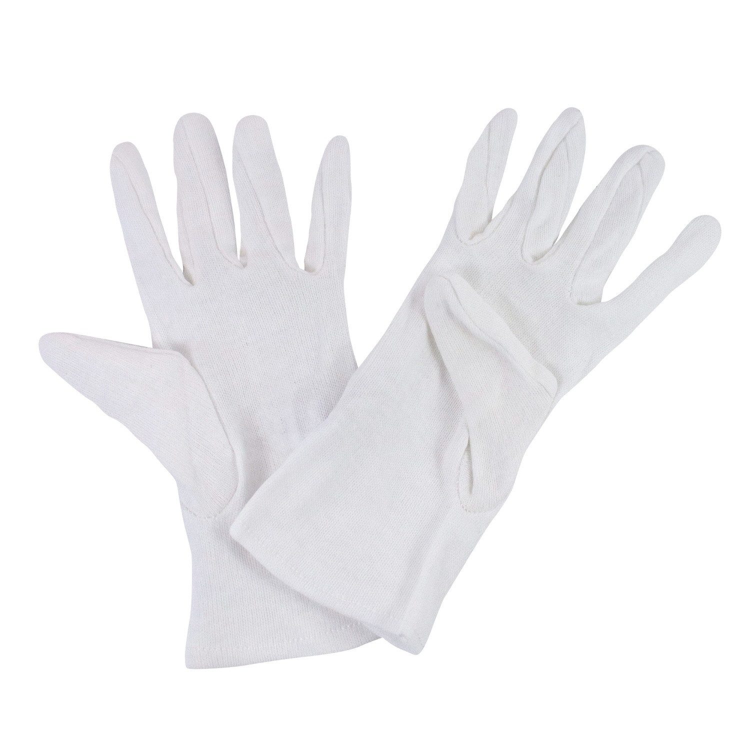Medi-Inn CLASSIC Baumwollhandschuhe Trikot, reinweiß, atmungsaktiv, 100 % B günstig online kaufen