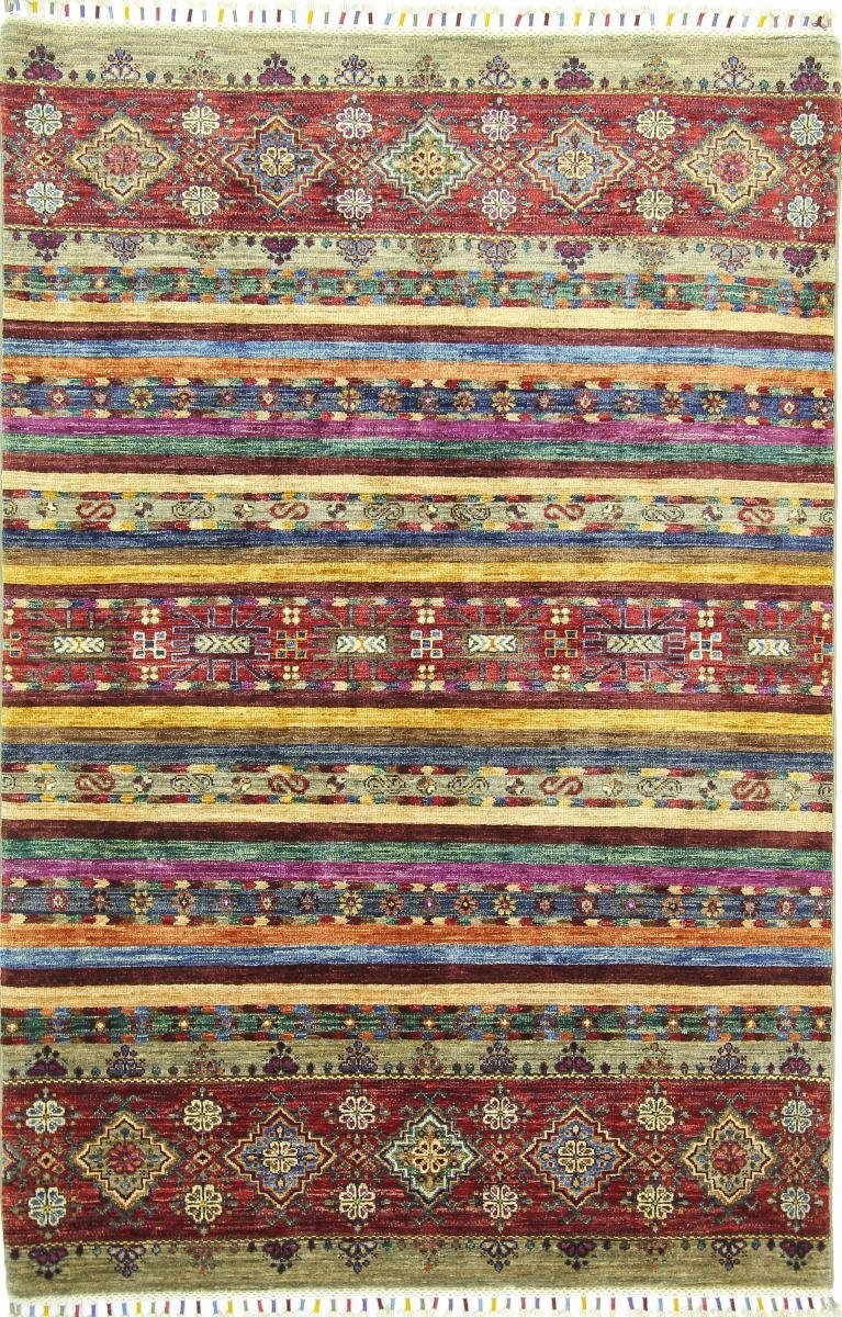 Orientteppich Arijana Shaal 122x187 Handgeknüpfter Orientteppich, Nain Trading, rechteckig, Höhe: 5 mm