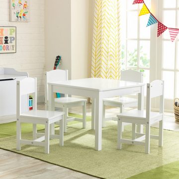 KidKraft® Kindersitzgruppe Farmhouse, (5-tlg), Tisch mit 4 Stühlen