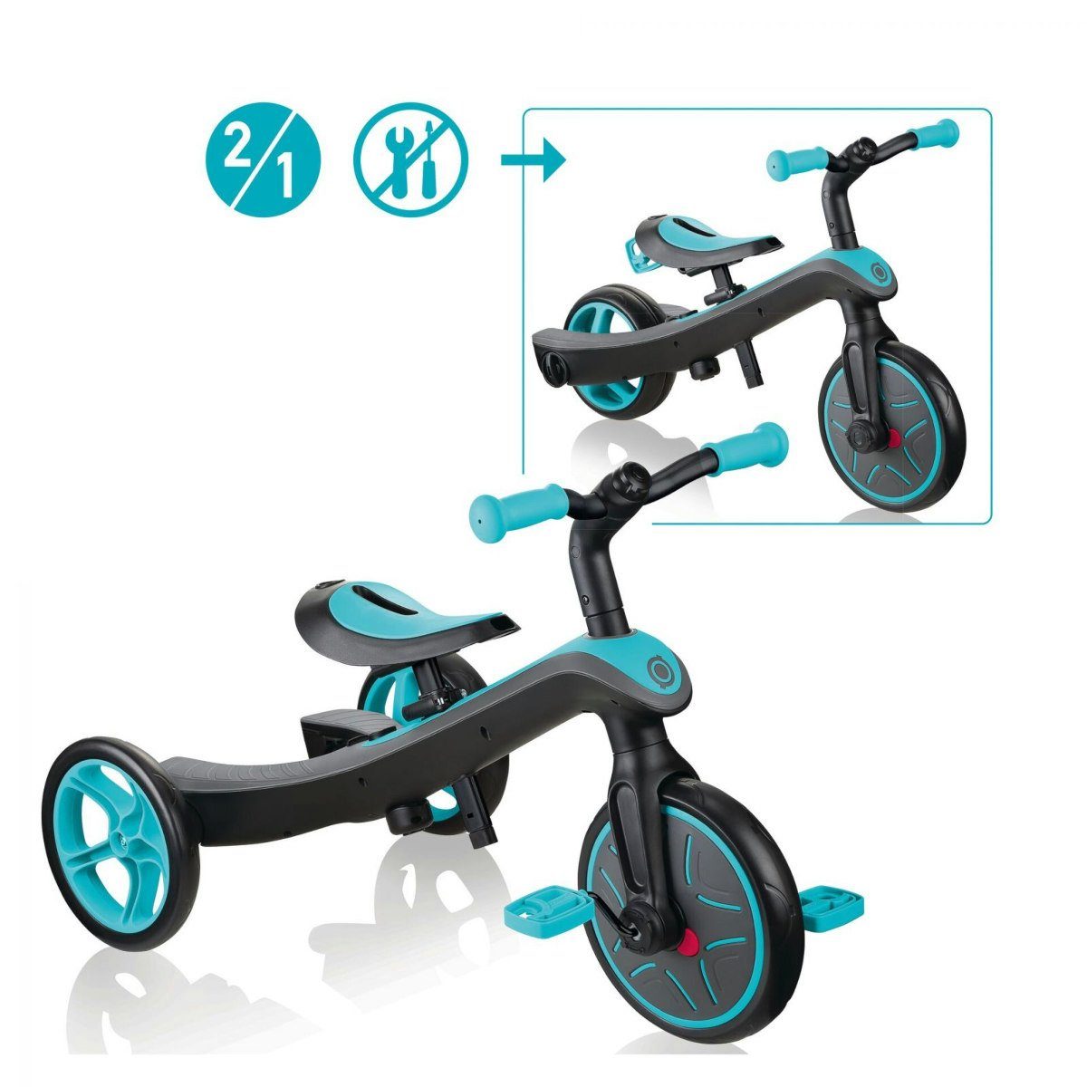 Dreirad Authentic Sports Dreirad Globber Trike Explorer 2 in 1