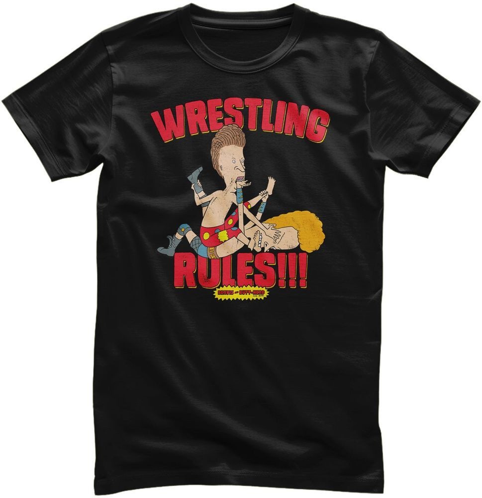 BEAVIS and BUTT-HEAD T-Shirt Wrestling Rules!!! T-Shirt