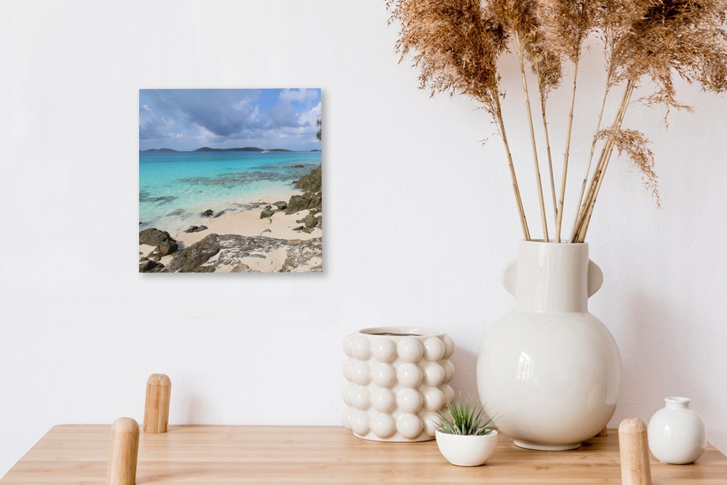 OneMillionCanvasses® Leinwandbild Ein Blick auf Jungferninseln, Wohnzimmer für Schlafzimmer Leinwand (1 St), der Saint im John Bilder Nationalpark