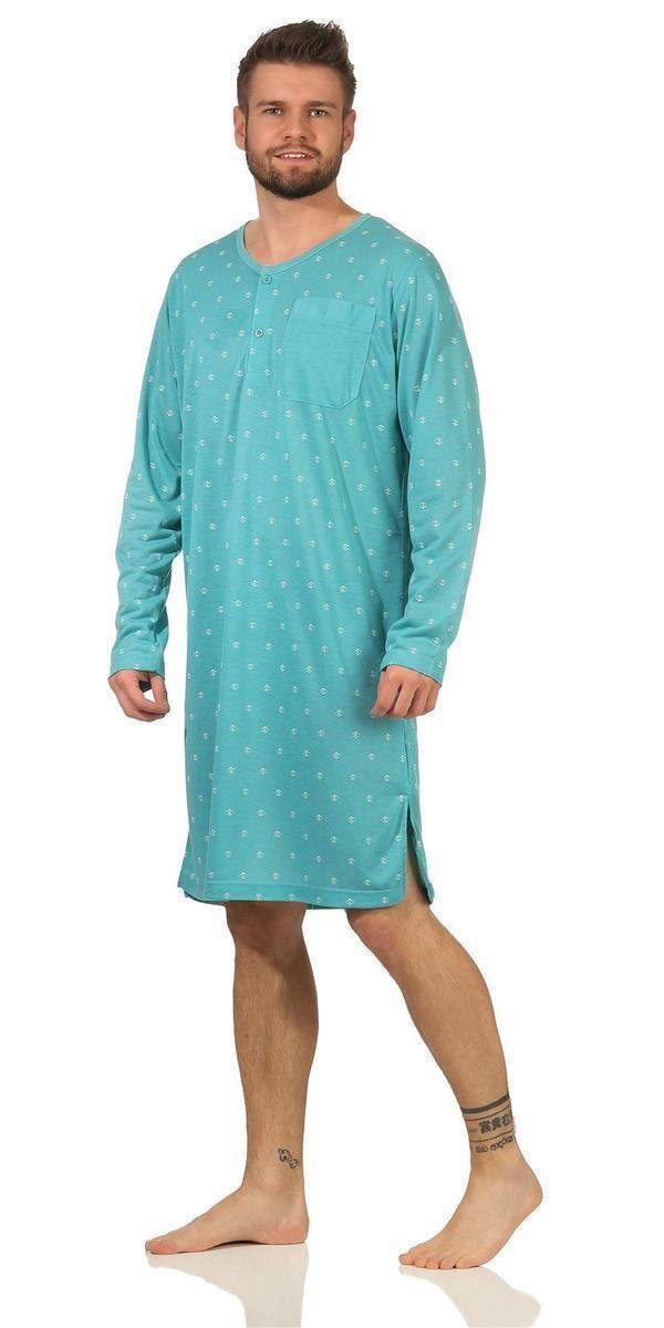 EloModa Nachthemd »Herren Nachthemd langarm Sleepshirt; M L XL 2XL« (1-tlg)  online kaufen | OTTO