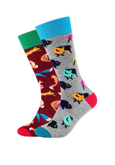 Fun Socks Socken (2-Paar) mit buntem Motiv