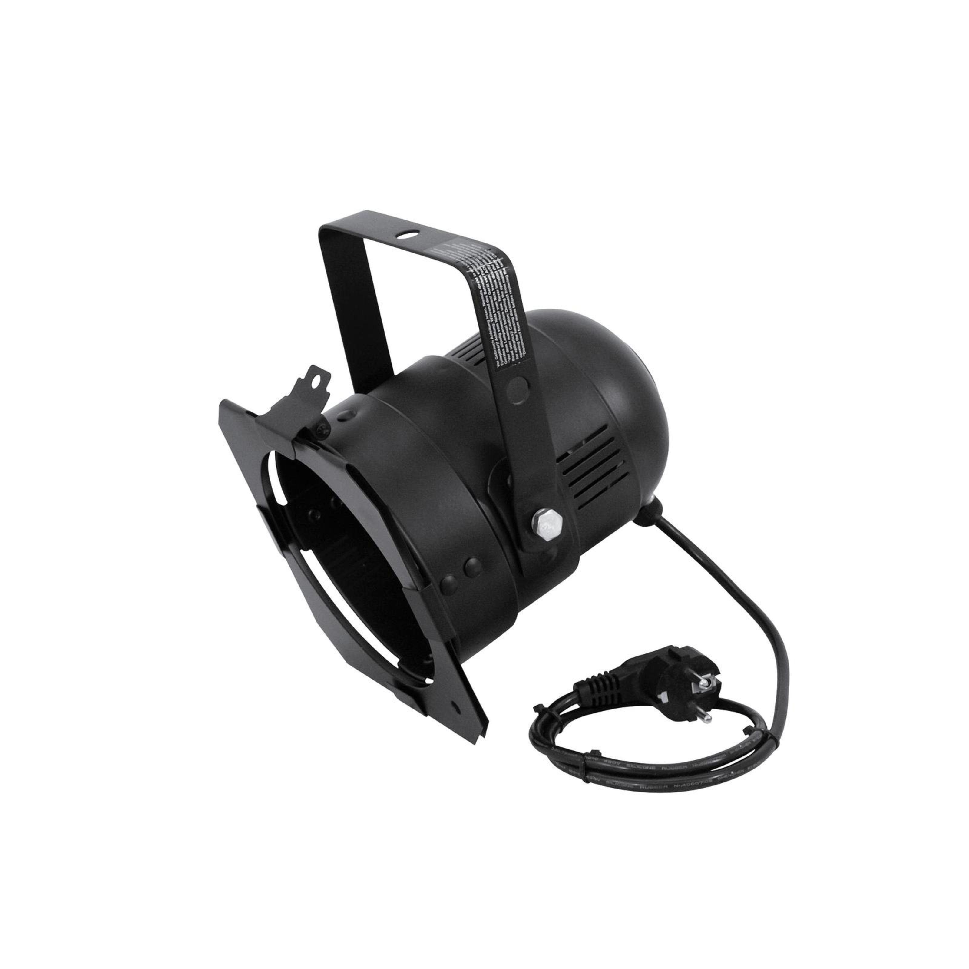 EUROLITE LED Discolicht, PAR-38 Spot schwarz E-27, inkl. Filterrahmen