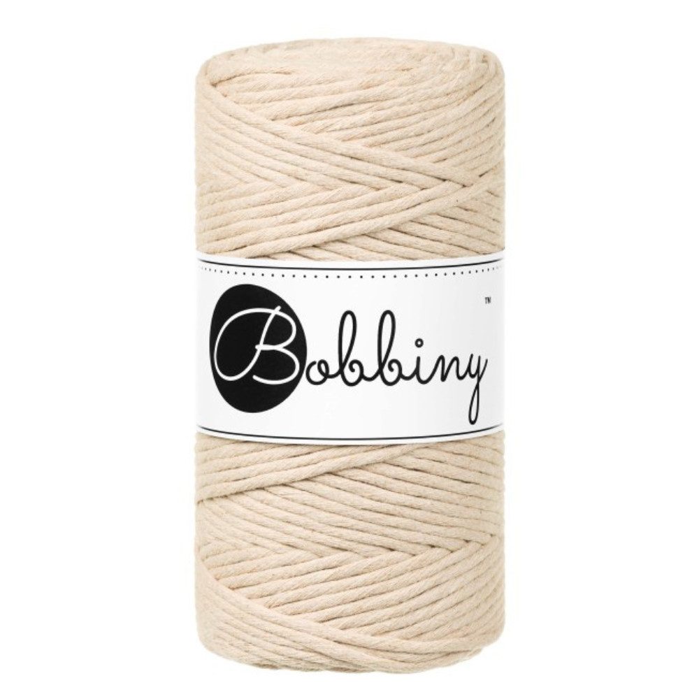 Bobbiny Bobbiny 3 mm Makramee Garn Regular 100 m Häkelwolle, 100 m (3 mm Baumwoll-Kordel), 320 g