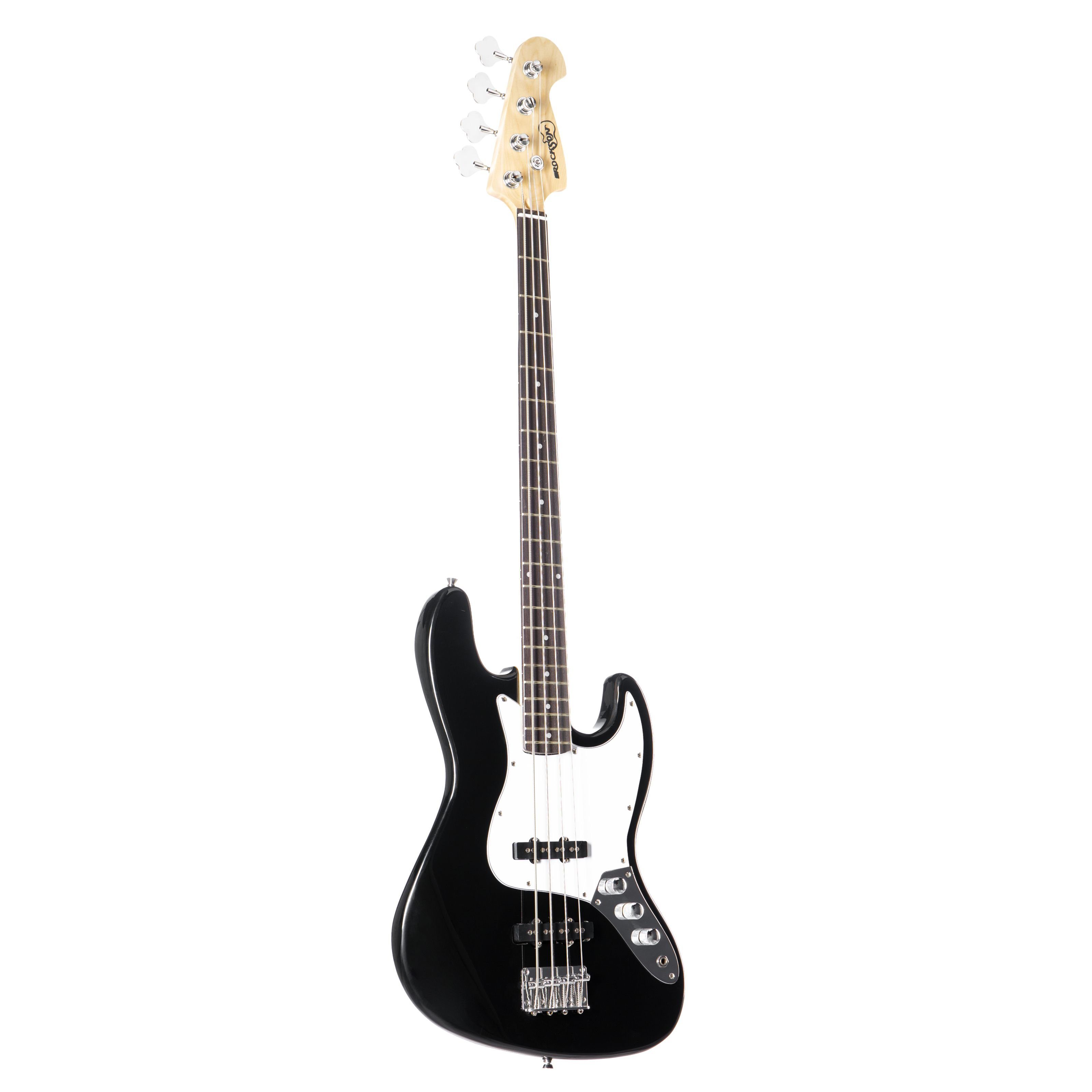 Rockson E-Bass, JB Electric Bass Black, E-Bässe, 4-Saiter E-Bässe, JB Electric Bass, Black Bass Guitar, Electric Bass Guitar