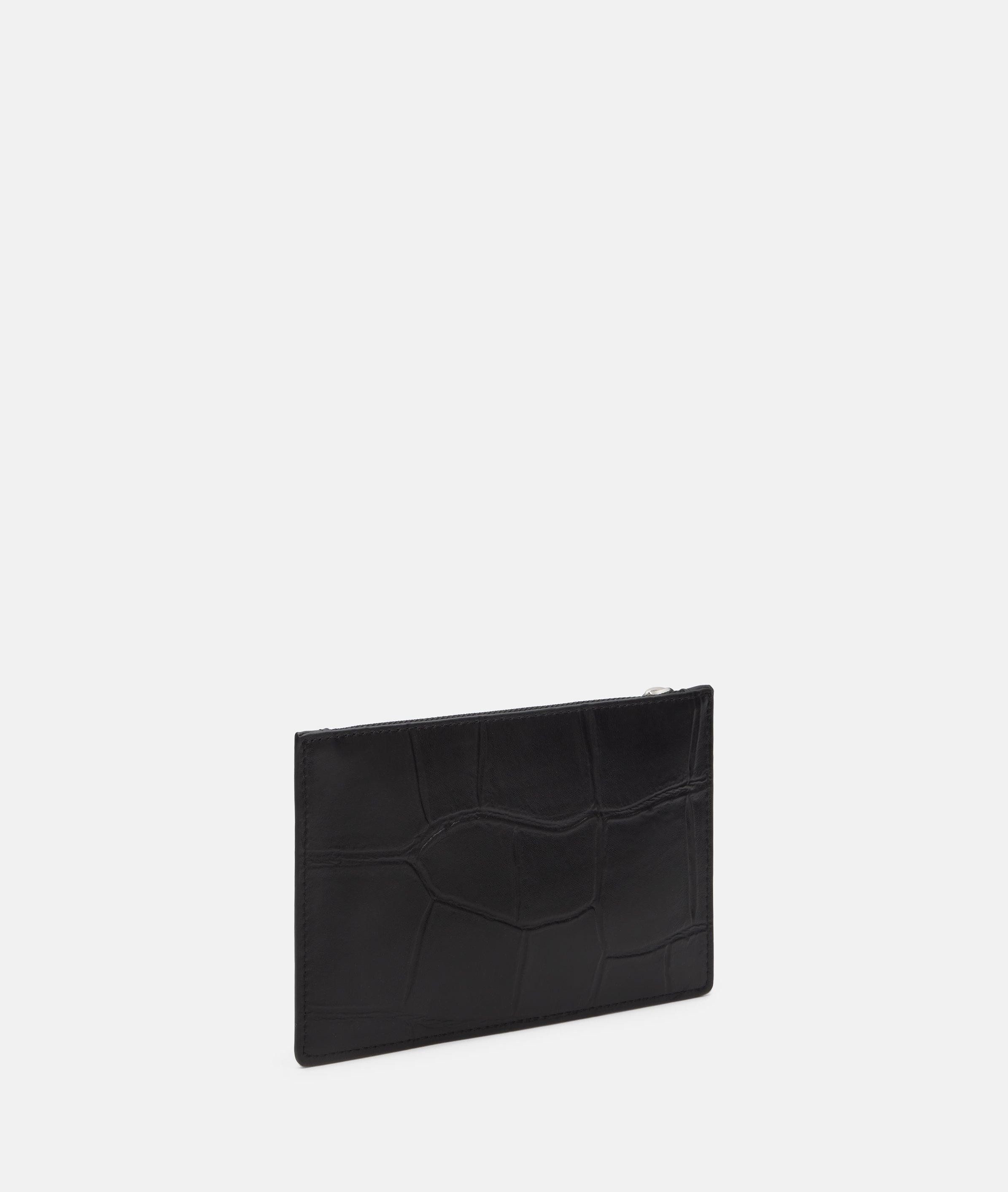 Liebeskind Berlin Kosmetiktasche Pouch Accessories, Pouch aus Leder mit Kroko-Prägung