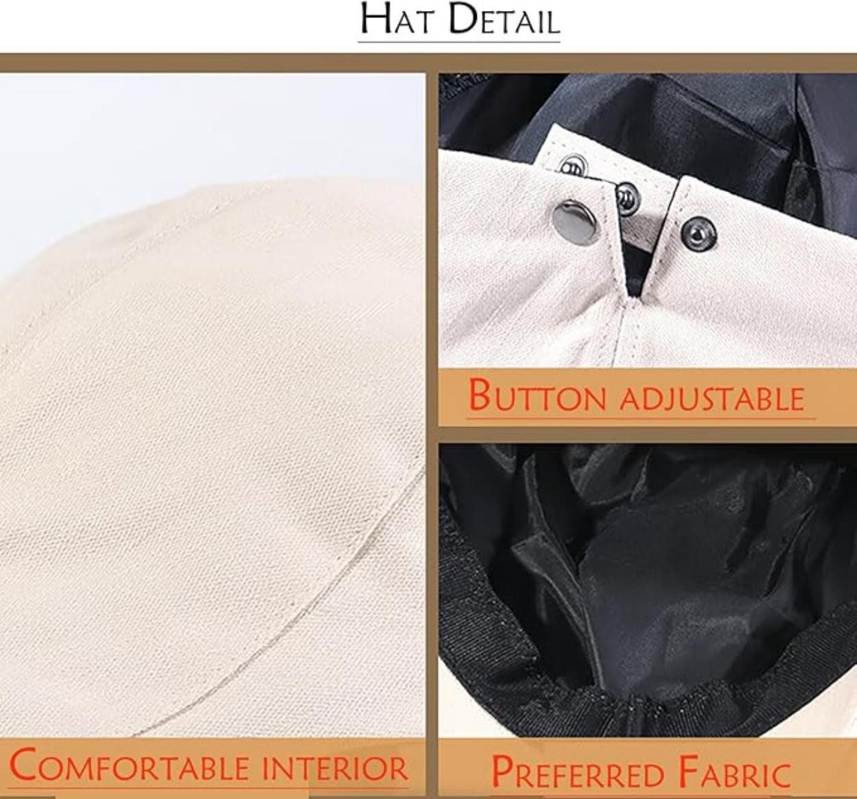 Coonoor Flat Cap Schirmmütze Herren Baumwolle Atmungsaktiv Einstellbare – Bild 5 von 5