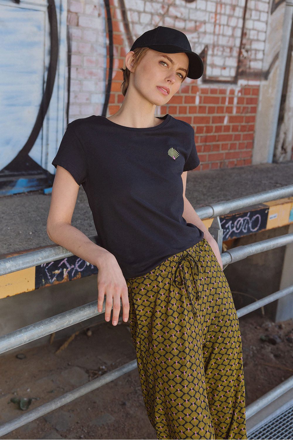 Tranquillo T-Shirt Jerseyshirt Pamelaa aus Bio-Baumwolle GOTS-zertifiziertes Bio-Baumwollshirt mit kleiner Stickerei