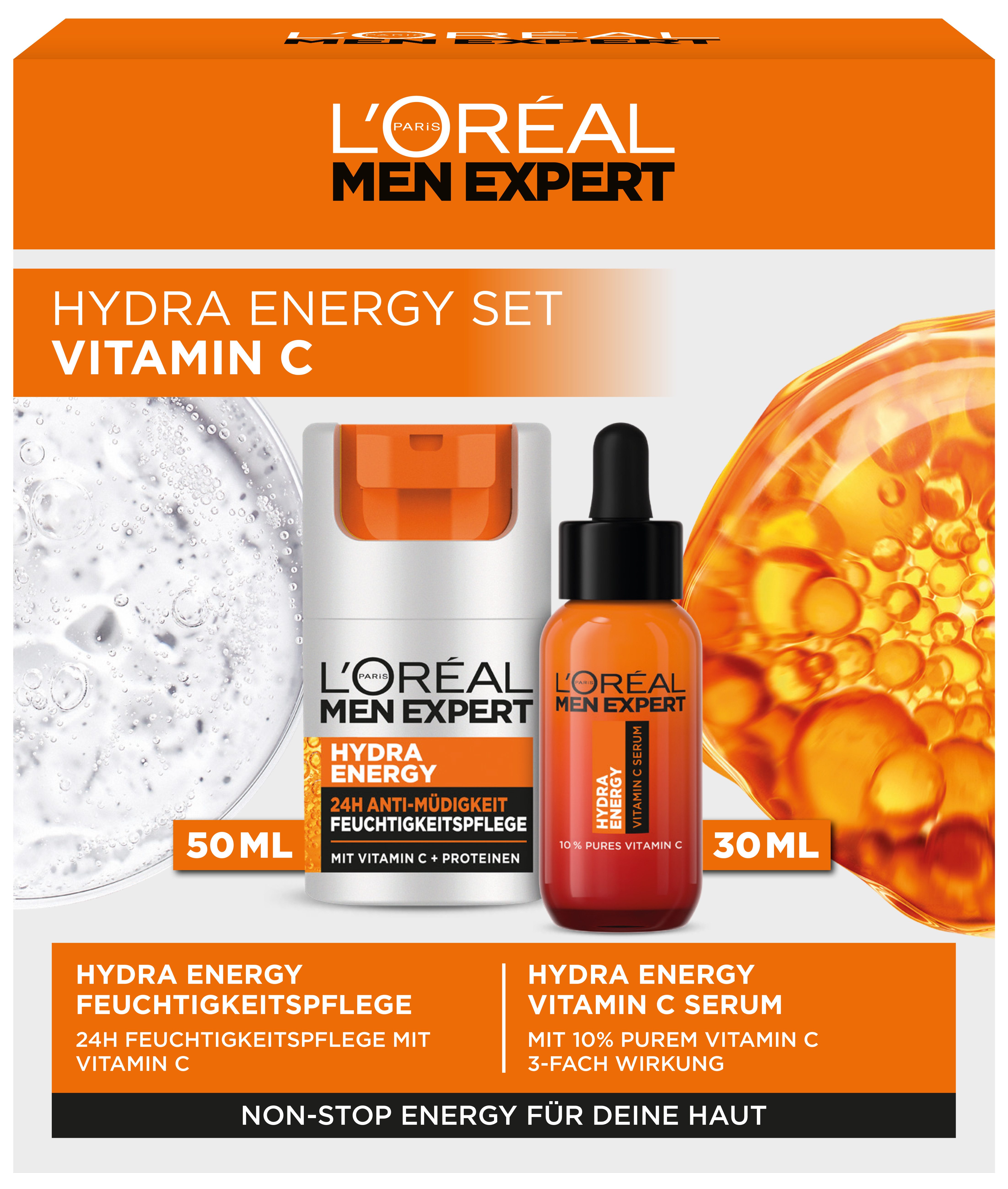 L'ORÉAL PARIS MEN EXPERT Gesichtspflege-Set L'Oréal Men Expert Hydra Energy Set Vitamin C