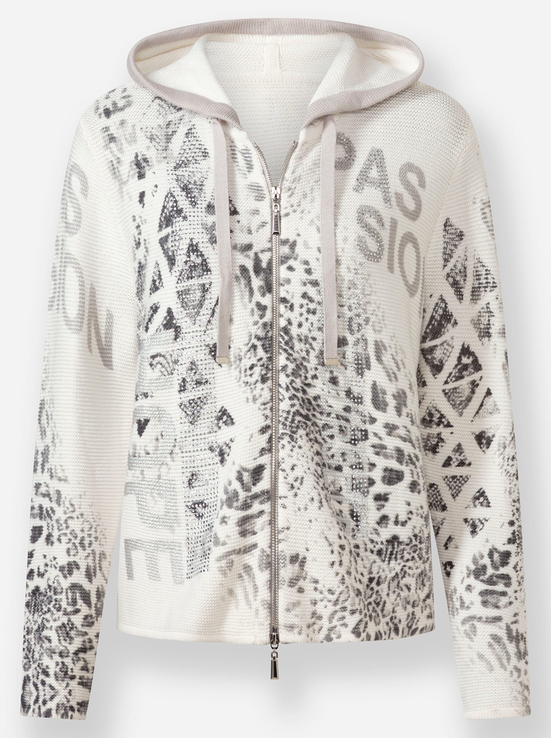 Strickjacke Strickjacke Langarm Feinstrick