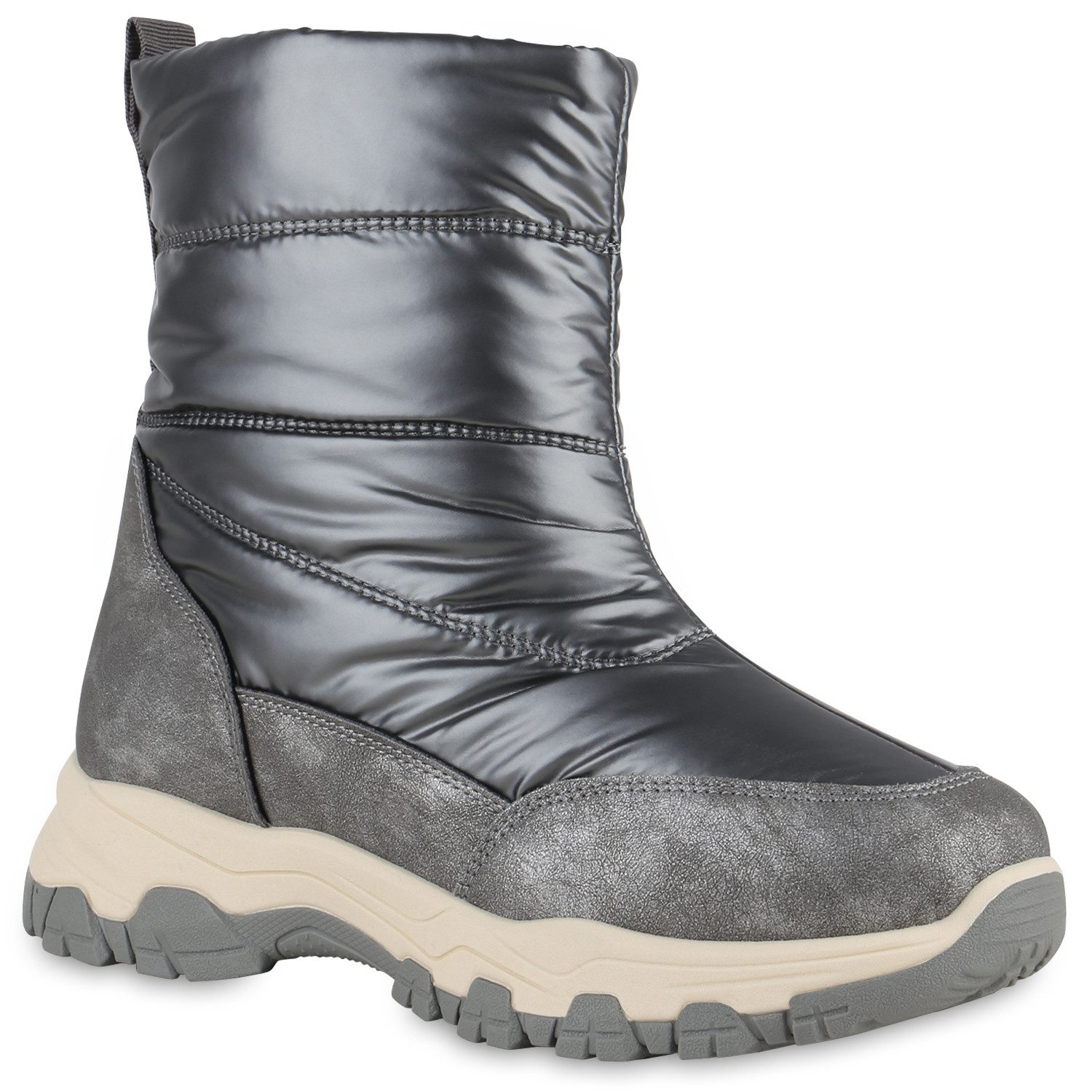 VAN HILL 840895 Outdoorschuh Damen Warm Gefütterte Outdoor Bequeme Metallic günstig online kaufen