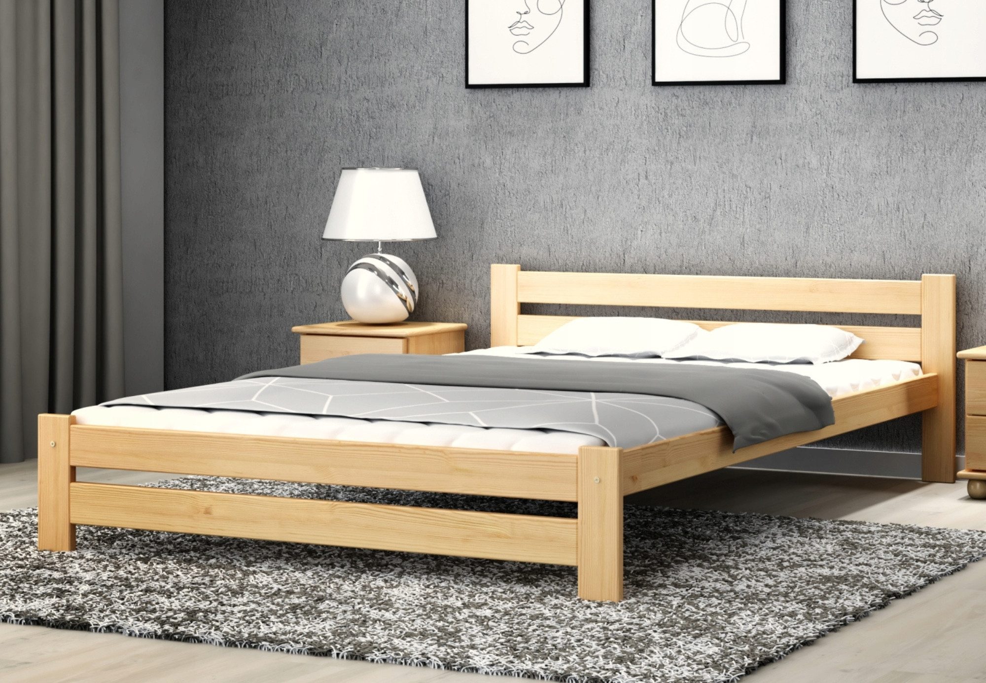Home Collective Holzbett aus Massivholz Kiefer, günstig online kaufen
