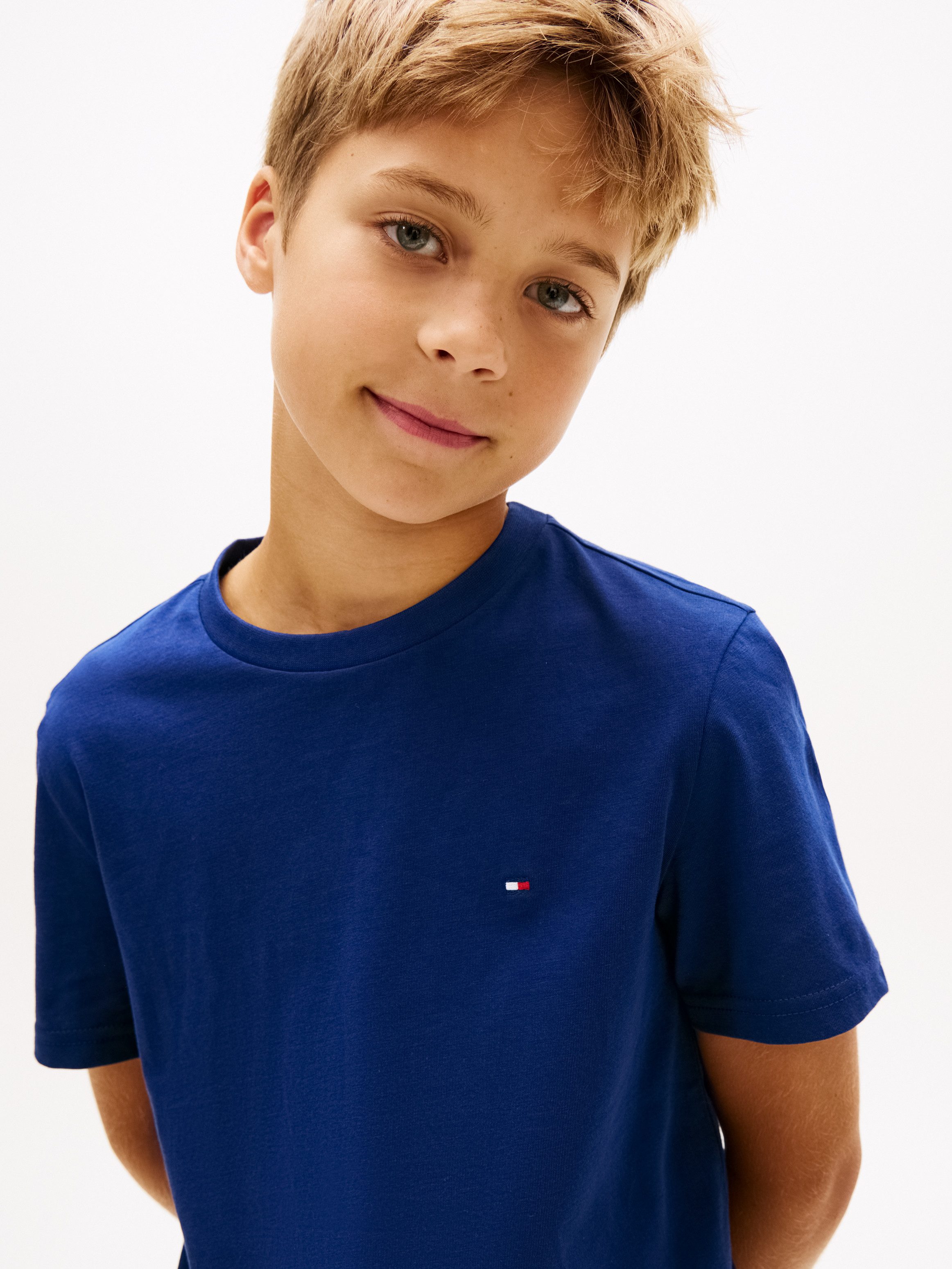Tommy Hilfiger Underwear T-Shirt 2 PK SS TEE mit Stickerei und Rundhals im 2er-Pack (Packung, 2-tlg., 2er-Pack) unifarben, casual, regular fit, Baumwolle, Rundhals