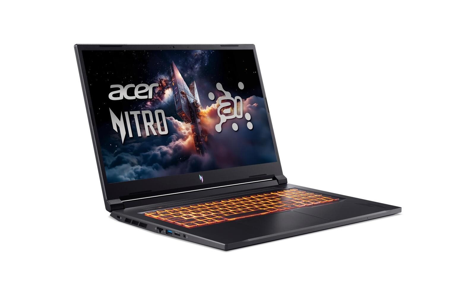 Acer Nitro V17 Gaming Laptop Ryzen 7 RTX 5060 16GB 1TB SSD Windows 11 Gaming-Notebook (43,94 cm/17.3 Zoll, AMD Ryzen 7 260, Geforce RTX 5060, 16 GB, 1000 GB SSD, HDMI, USB 3.2, USB 4.0, RJ-45, MicroSD Kartenleser)