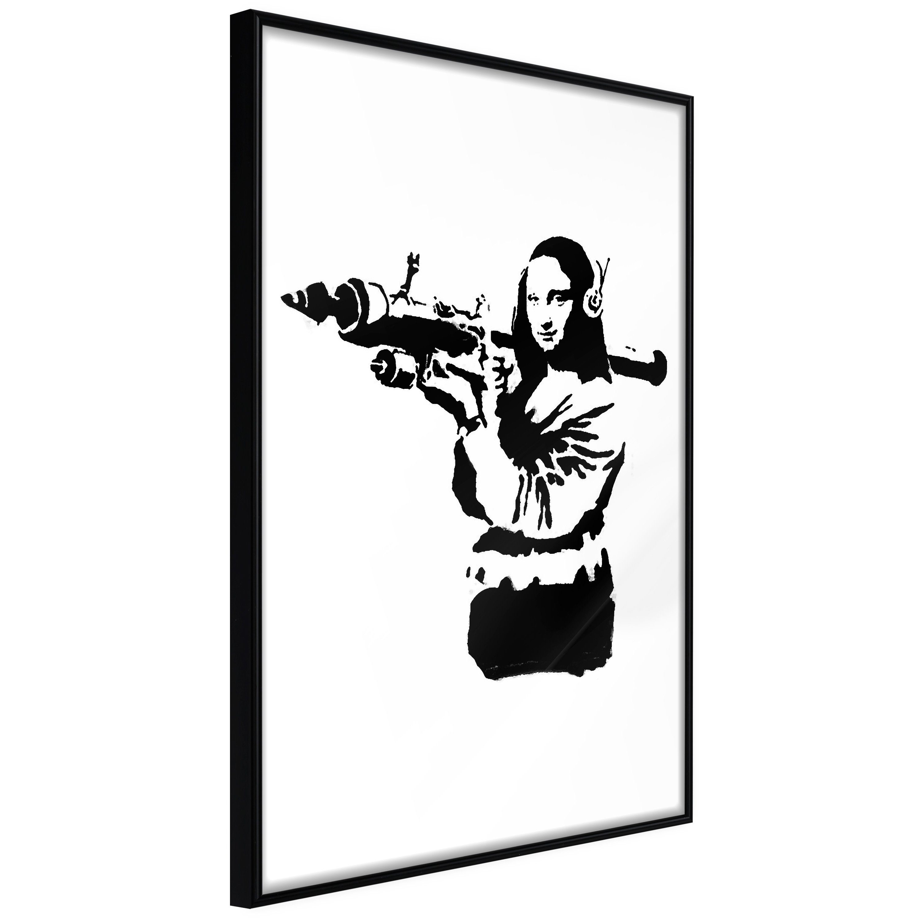 Artgeist Poster Banksy Mona Lisa with Rocket Launcher