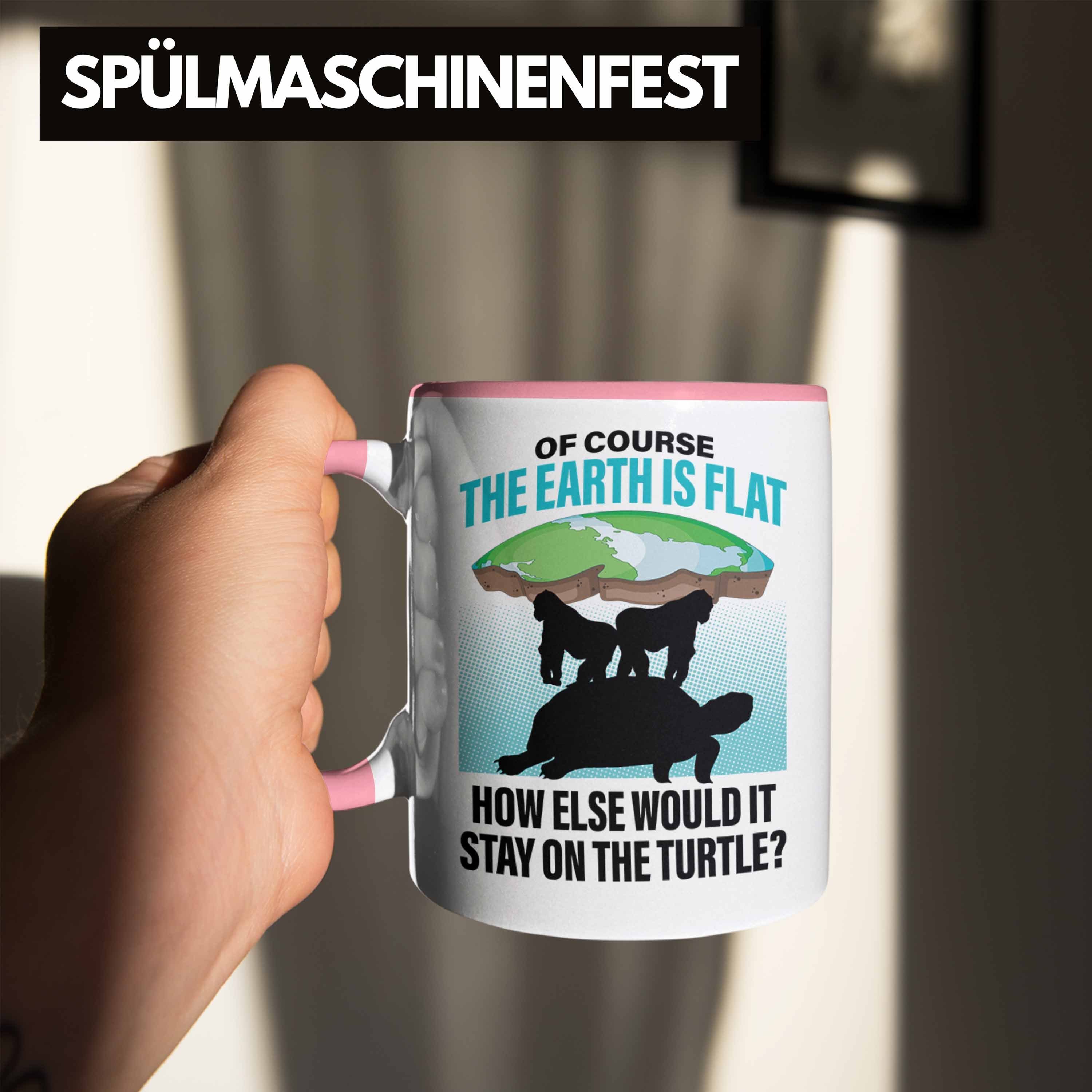 Trendation Tasse Trendation - Geschenkidee Ironie Scheibe Tasse Sarkasmus Ist Rosa Geschenk Erde