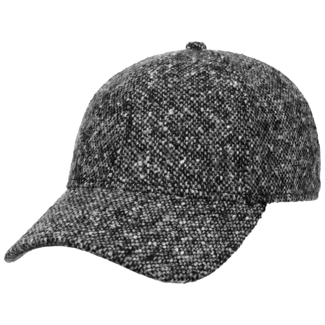 Basecap schwarz-weiß Stetson Metallschnalle Cap (1-St) Baseball