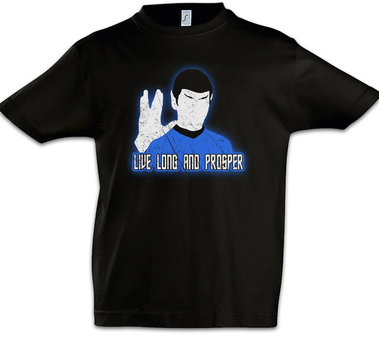 Print-Shirt Long And Prosper Hand Kinder T-Shirt Live Spock Star Raumschiff