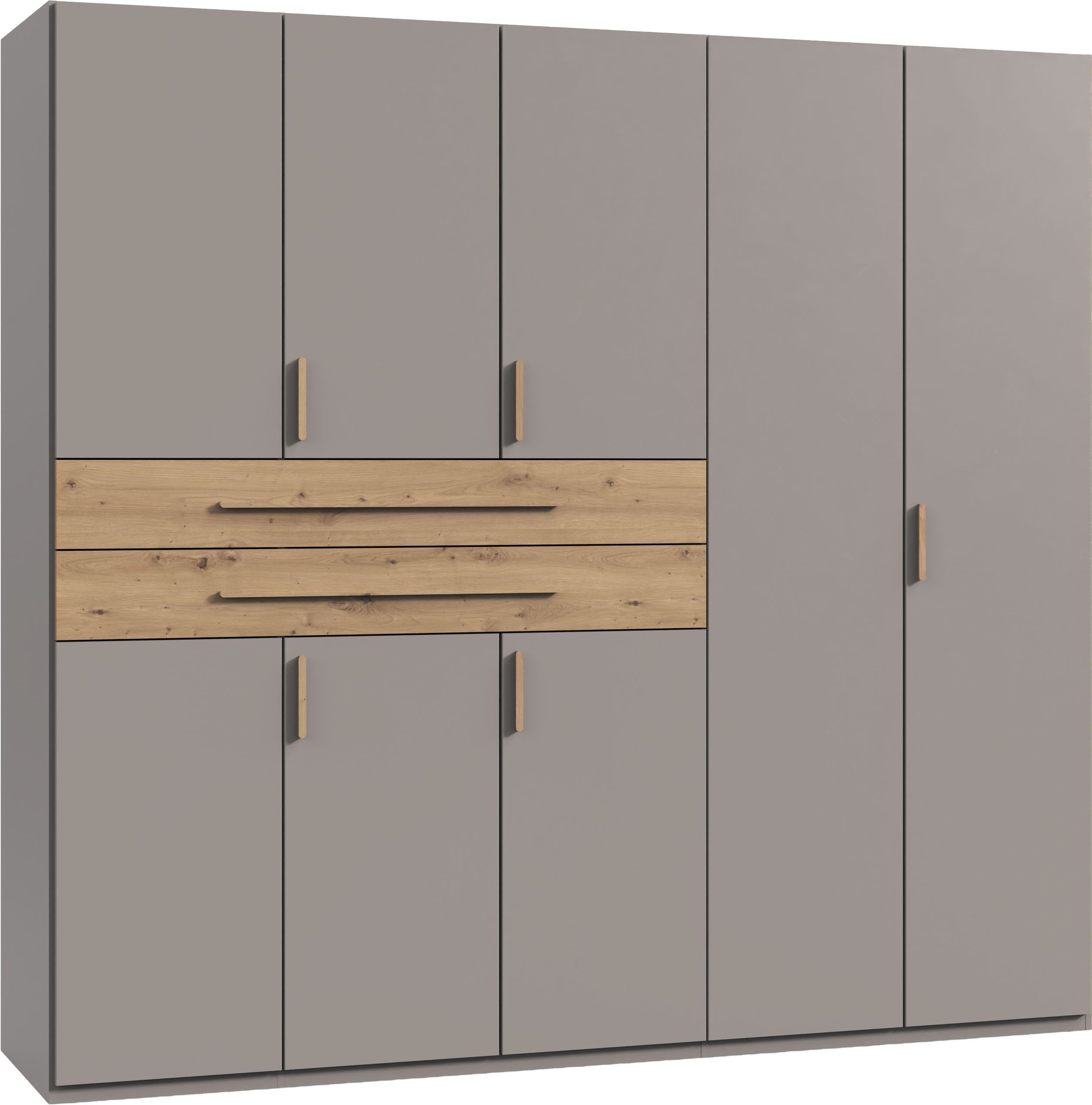 Wimex Drehtürenschrank Digit Kleiderschrank wahlweise mit oder ohne Spiegel (Schlafzimmer Schrank Bestseller im modernem Design) erhältlich in den Breiten 225cm oder 270cm (mit 8 oder 10 Türen)