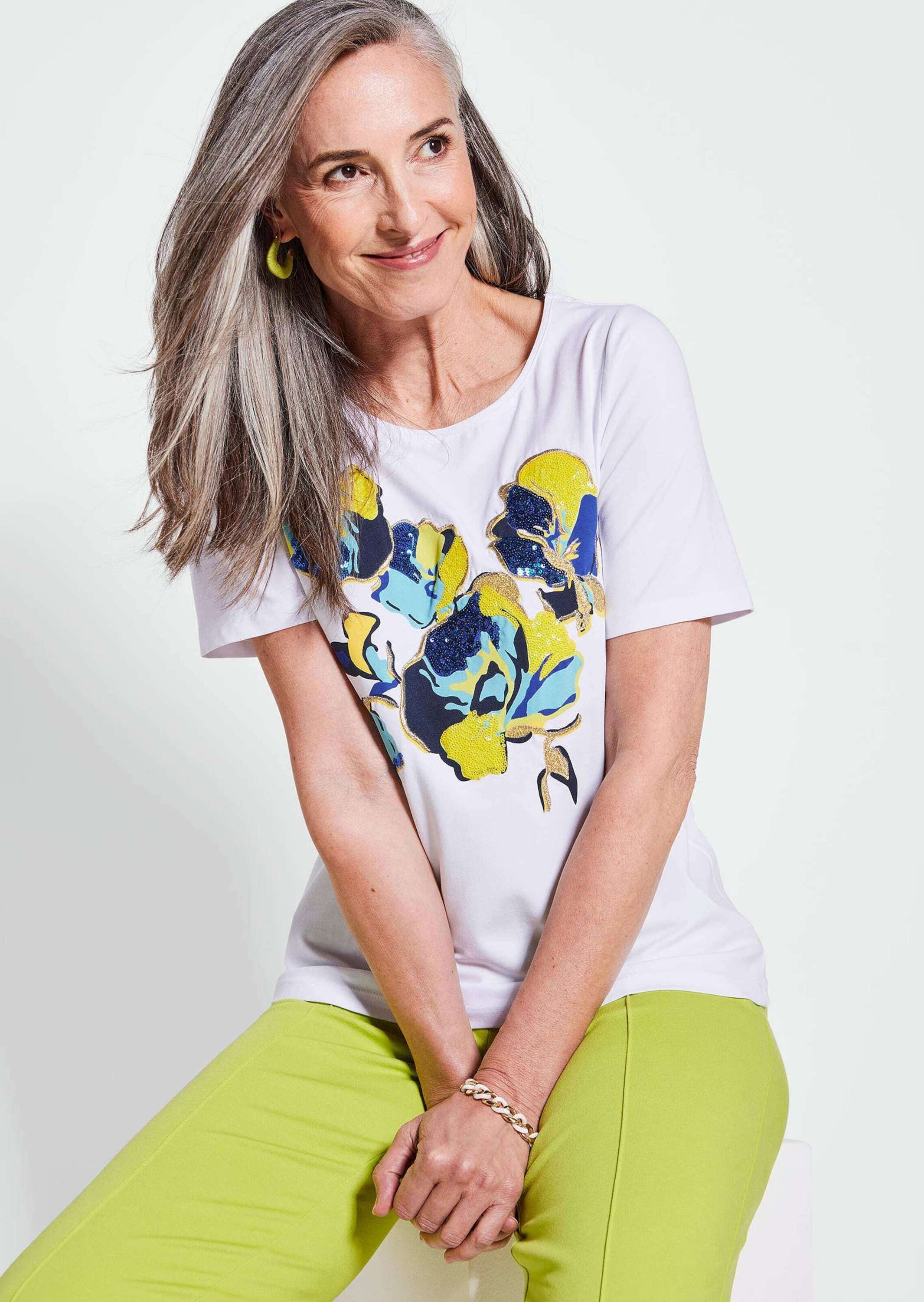 GOLDNER Print-Shirt Kurzgröße: Shirt